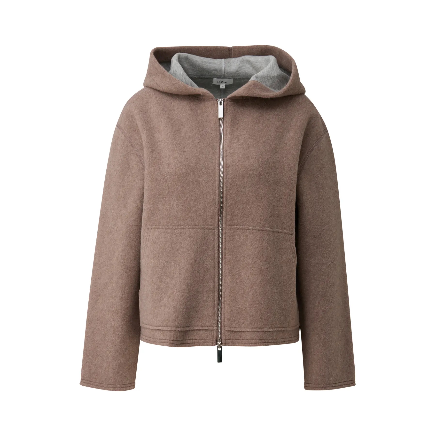 Damen Sweatjacke Relaxed Fit mit beidseitigem Reißverschluss s.Oliver
