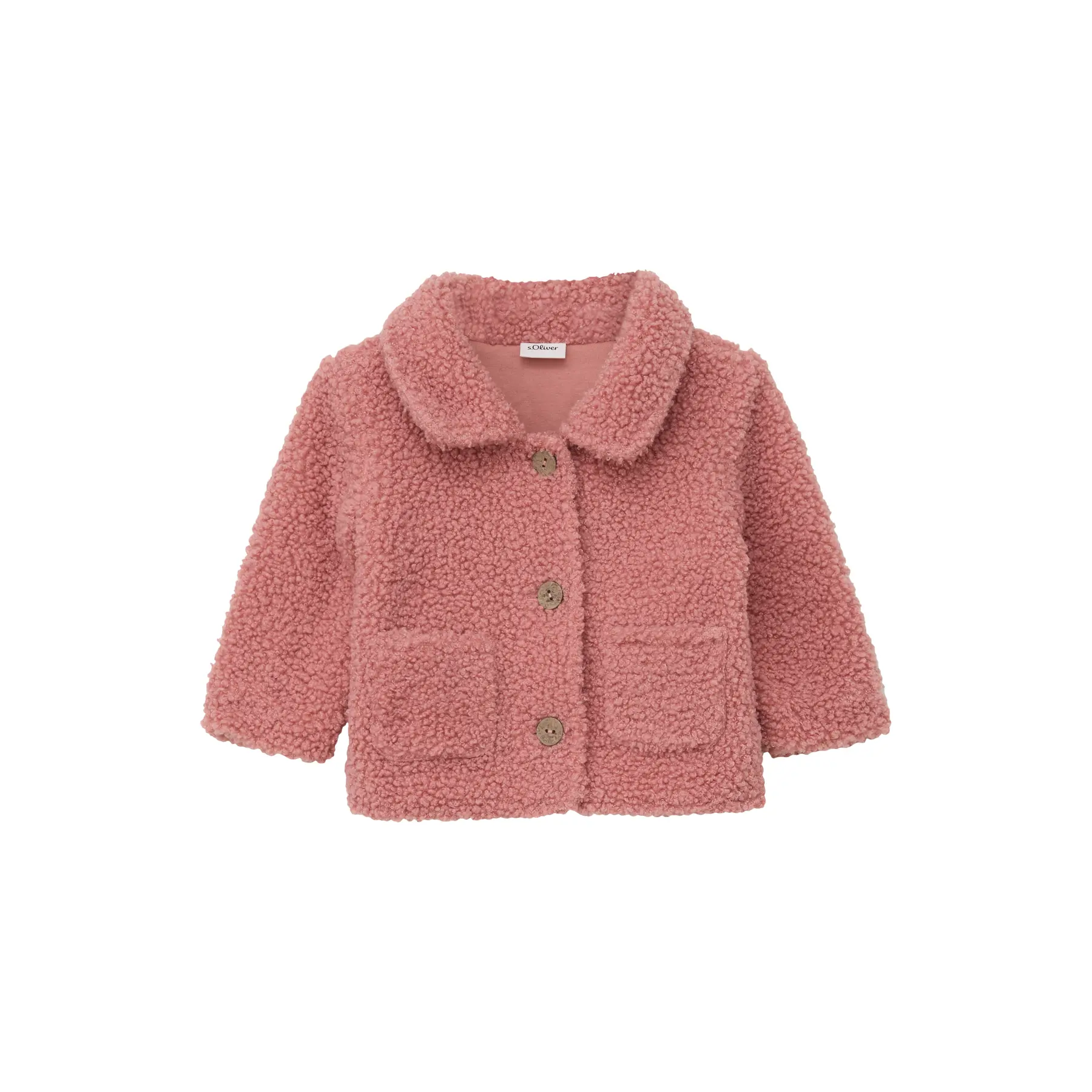 Giacca outdoor in peluche teddy con fodera in cotone per neonati s.Oliver