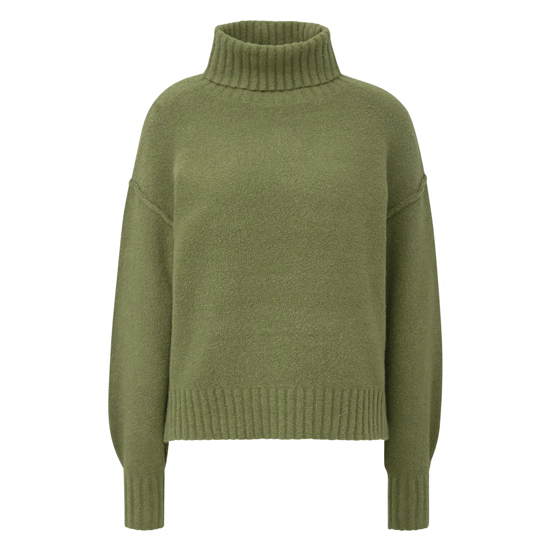 Pull in maglia bouclée a col alto donna s.Oliver