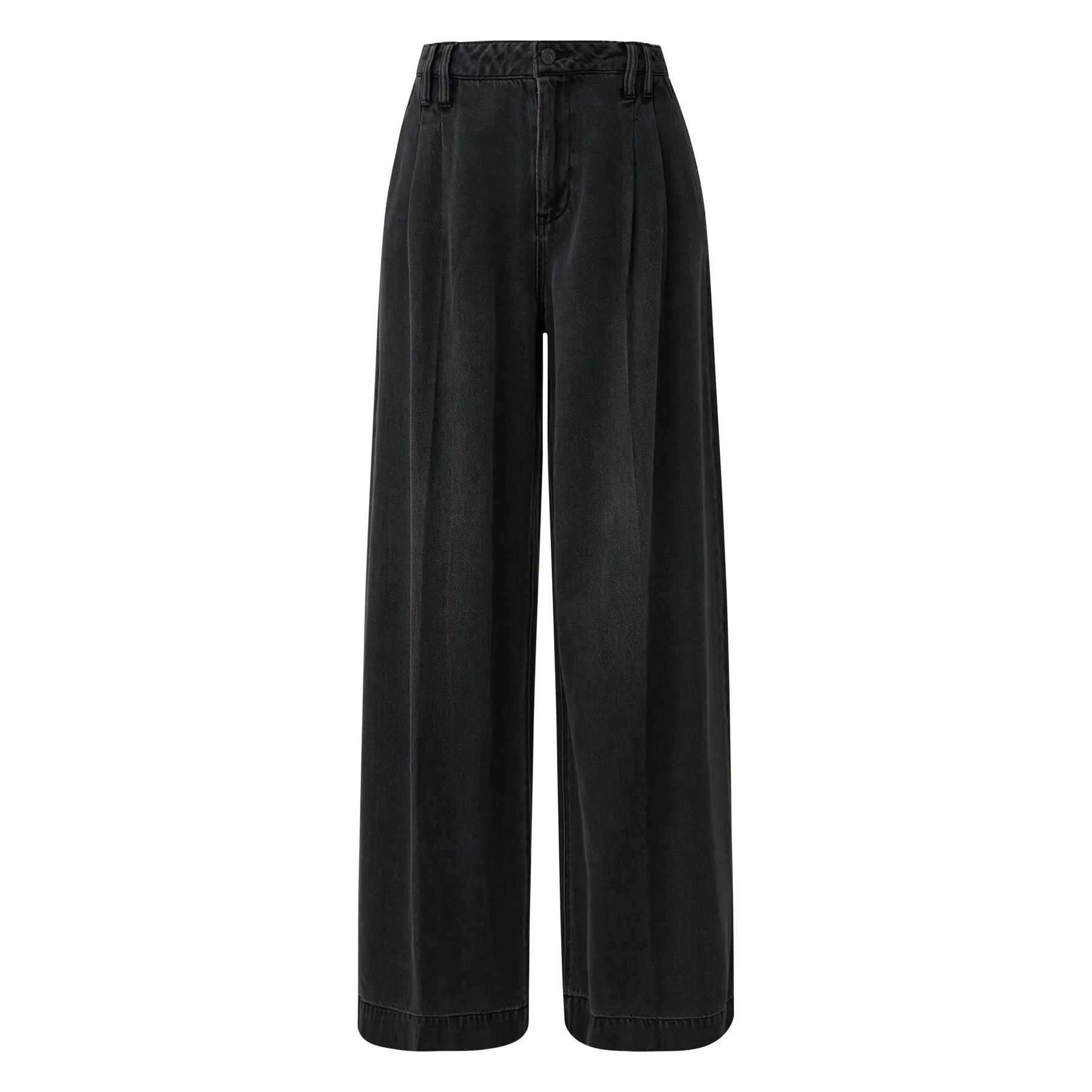 Jeans a gamba larga vita alta extra con pieghe donna s.Oliver