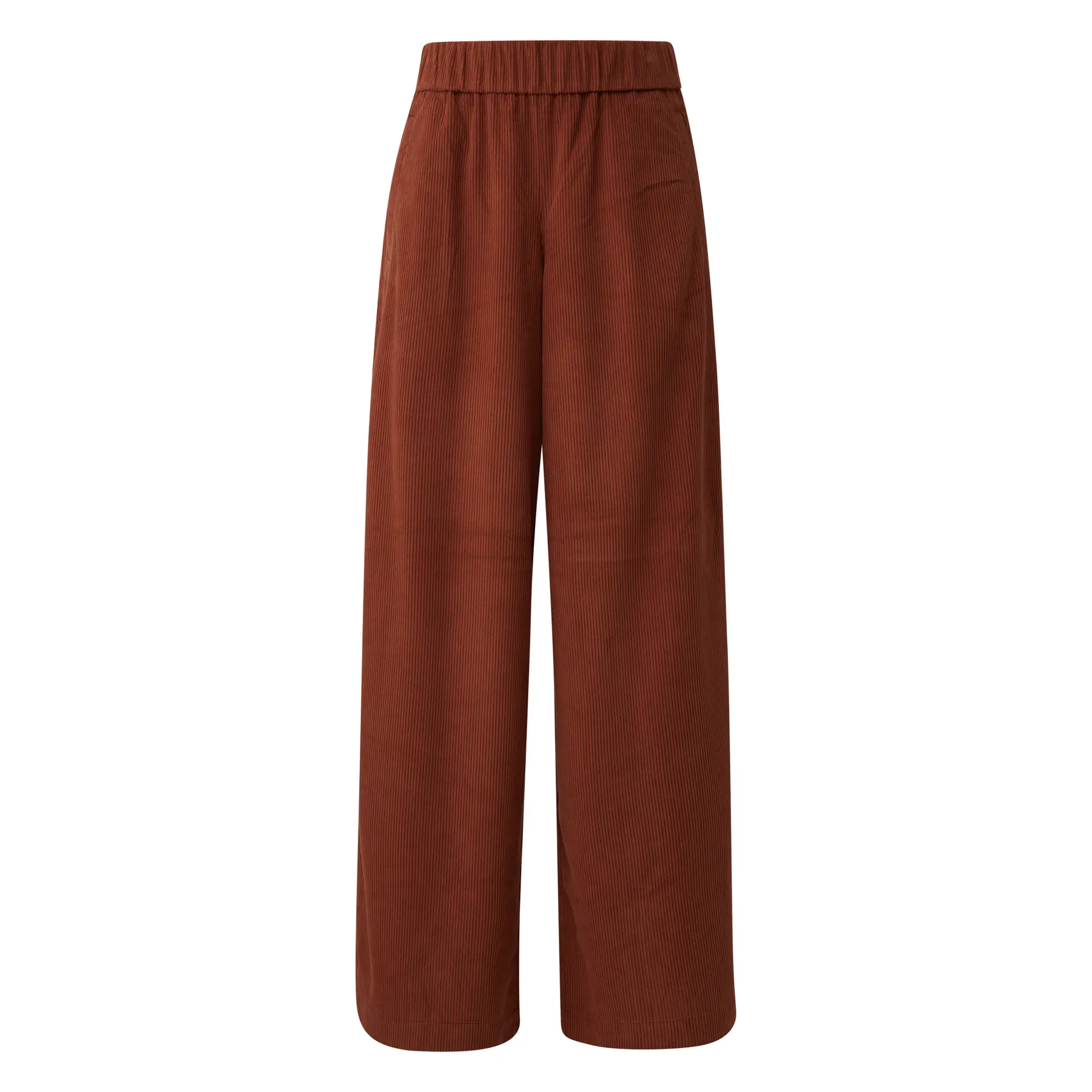 Pantaloni in velluto a coste wide leg con vita elastica donna s.Oliver