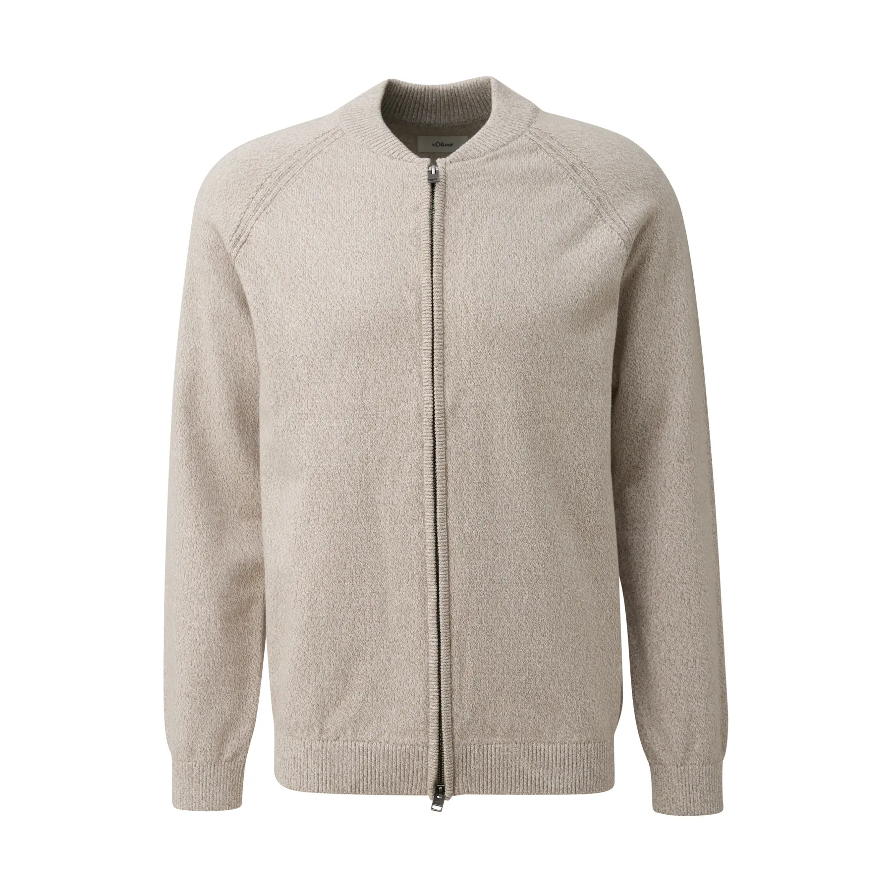 s.Oliver - male - Gebreid blousonjack met tweewegritssluiting