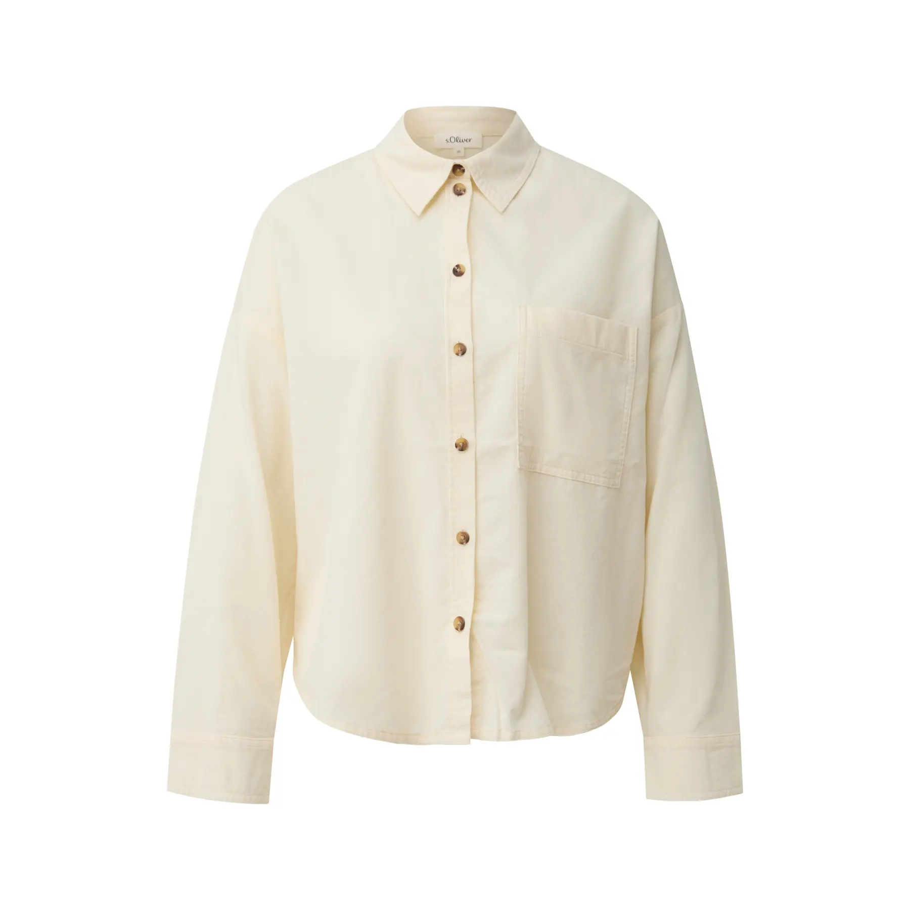 Blusa Relaxed Fit con polsini e colletto camicia donna
