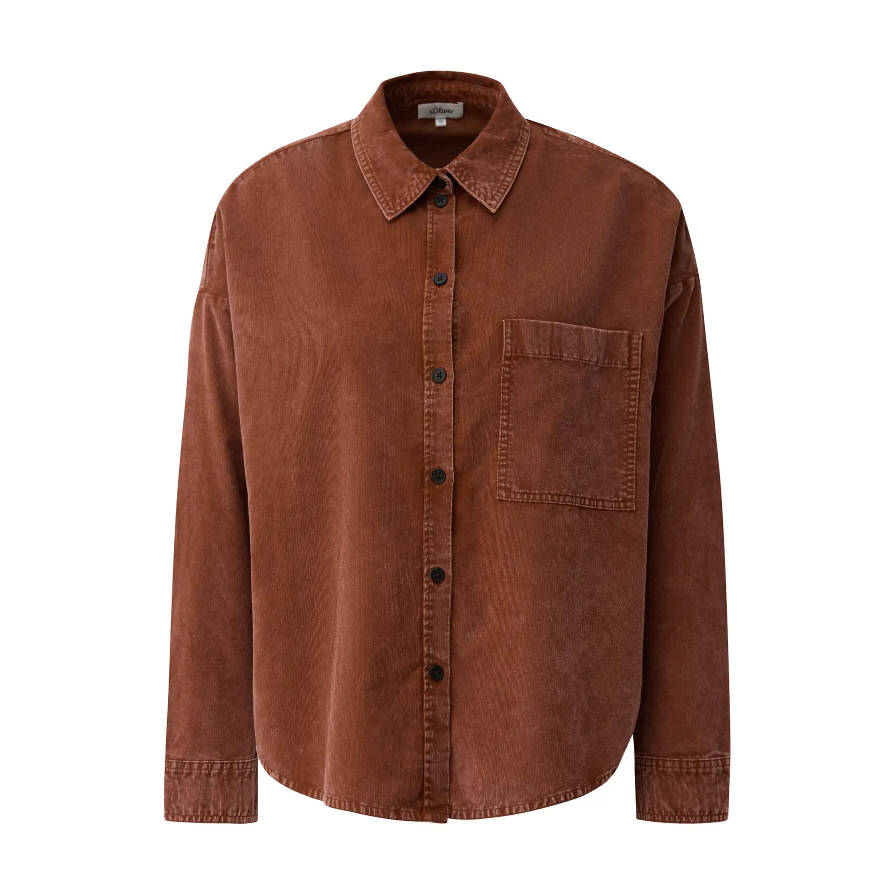 Blusa Relaxed Fit con polsini e colletto camicia donna
