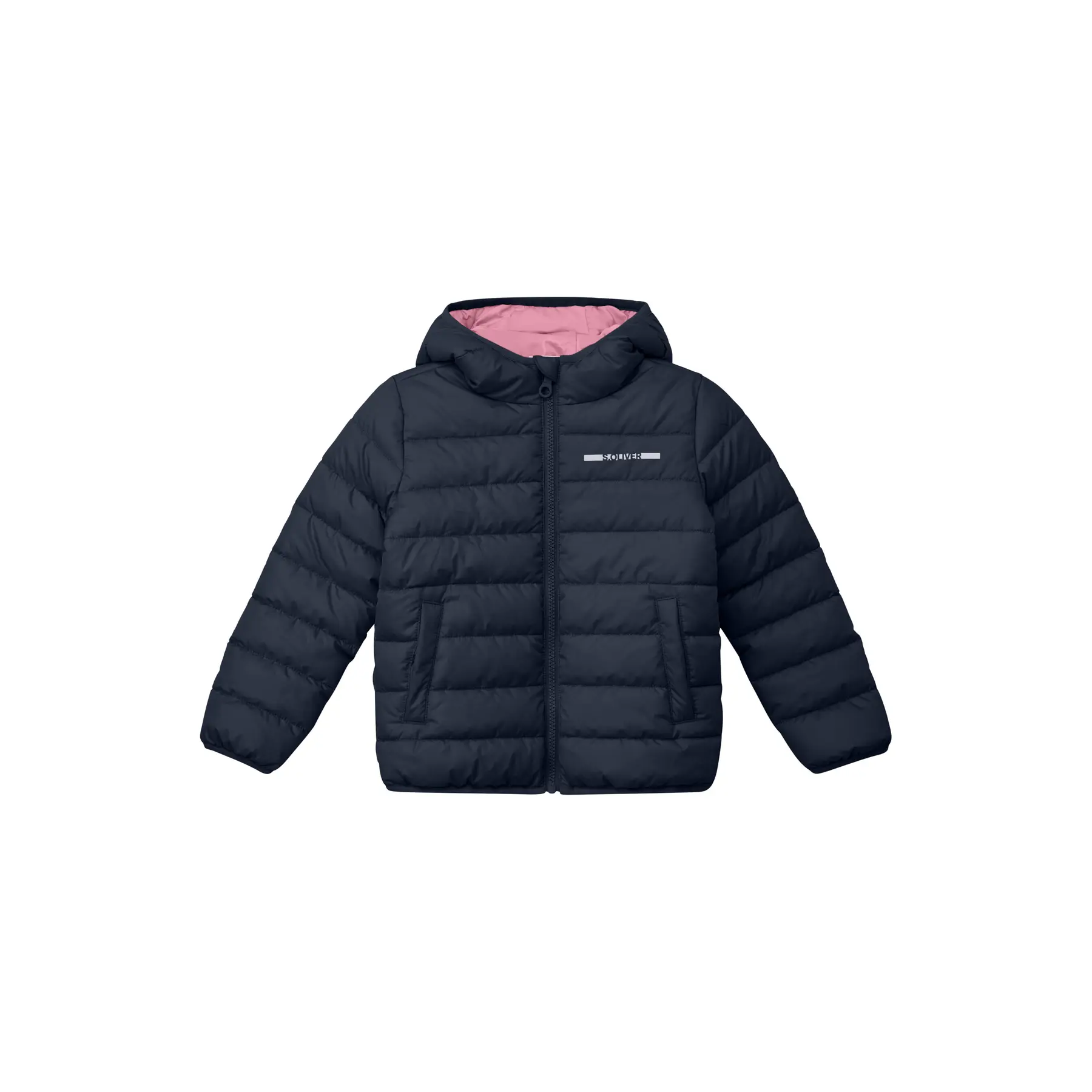 Outdoorjacke für Kinder mit Kapuze und leichter Wattierung - wasserabweisend s.Oliver
