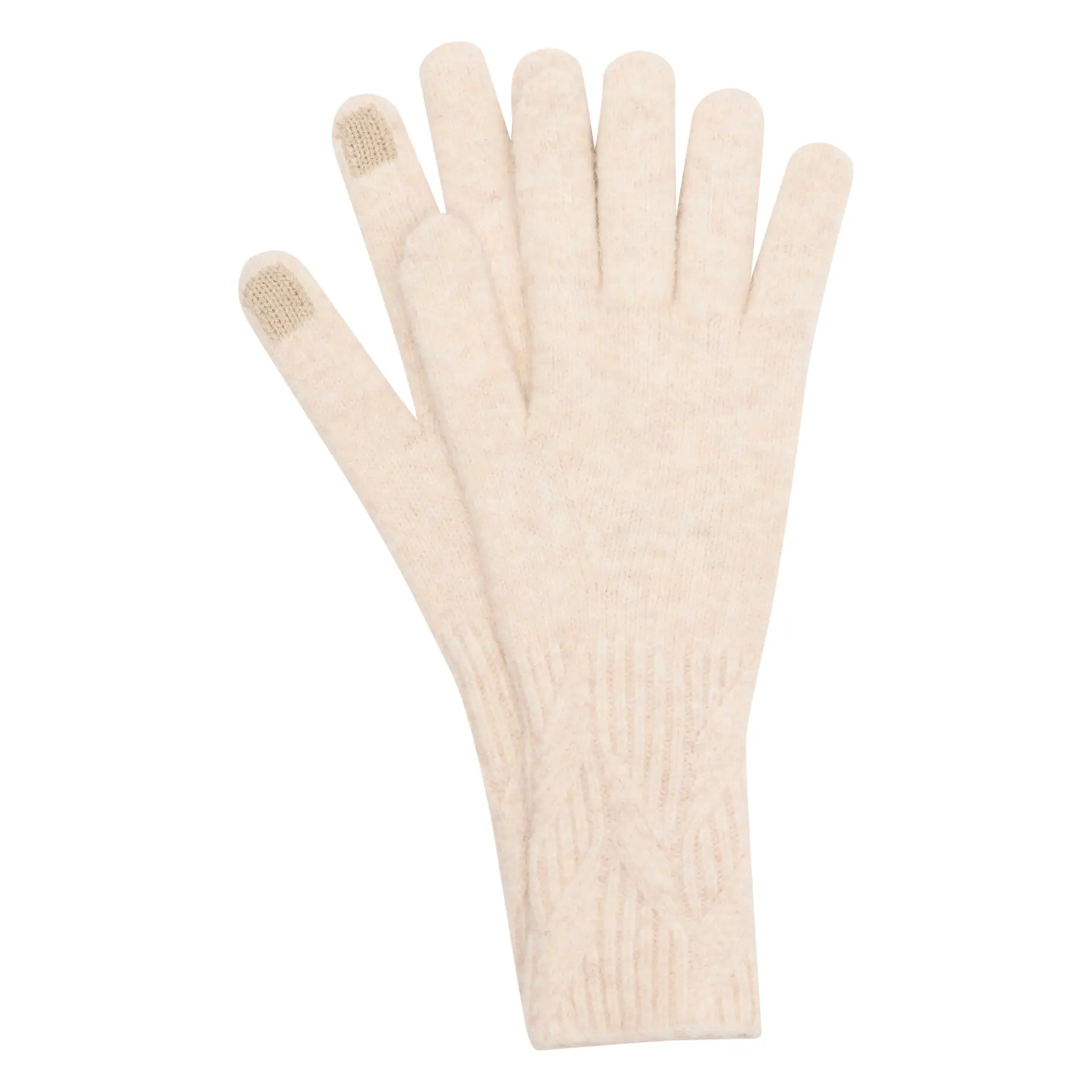 Gevlochten patroon handschoenen met warme voering dames s.Oliver