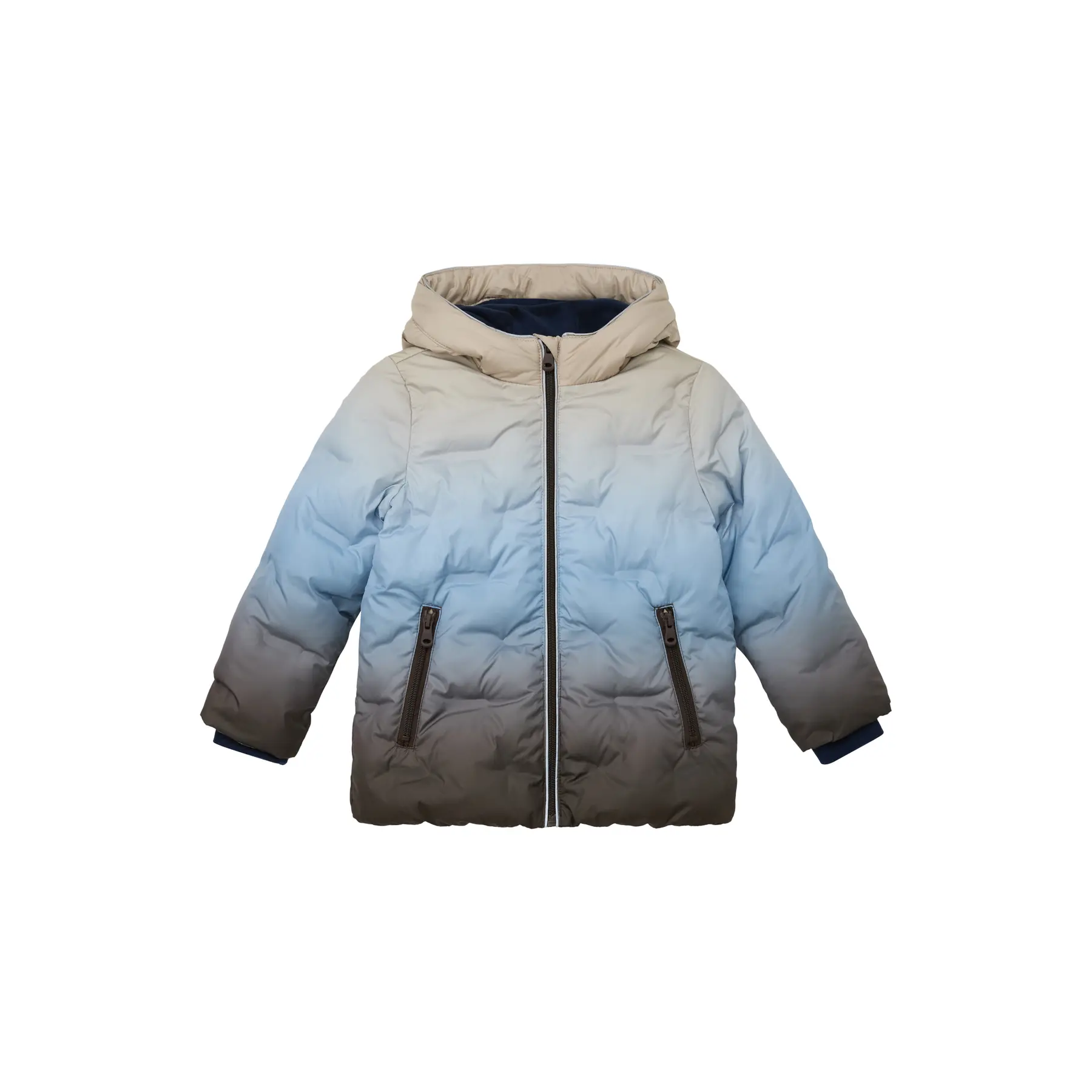 Wasserabweisende gerade geschnittene Outdoorjacke mit Kapuze und Farbverlauf für Mädchen baby s.Oliver