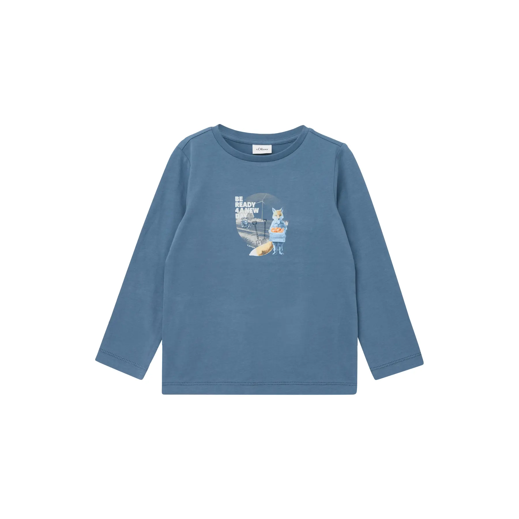 T-shirt à manches longues avec imprimé réversible devant enfant s.Oliver T-shirt à manches longues avec imprimé réversible devant enfant s.Oliver