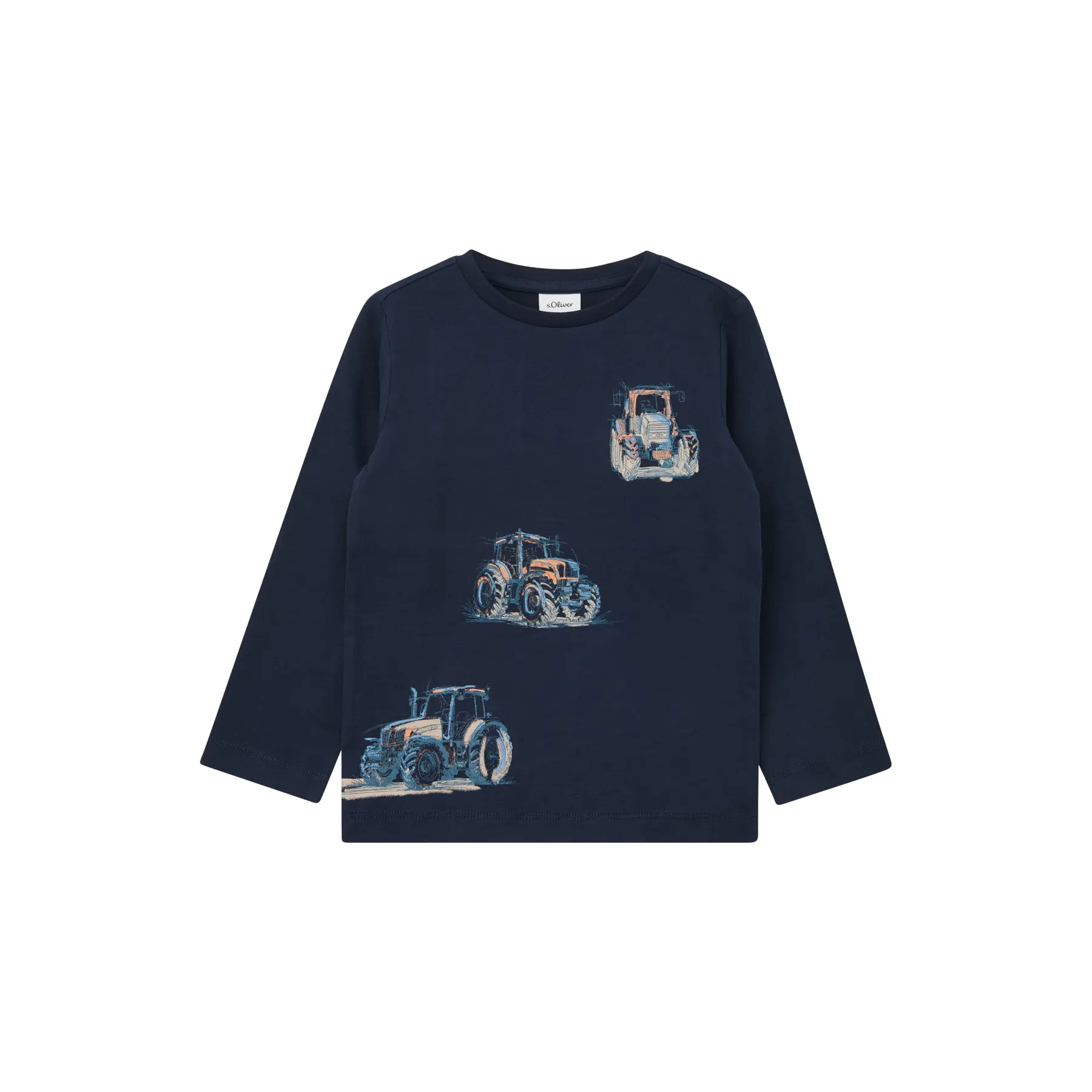 T-shirt à manches longues avec imprimé réversible devant enfant s.Oliver T-shirt à manches longues avec imprimé réversible devant enfant s.Oliver