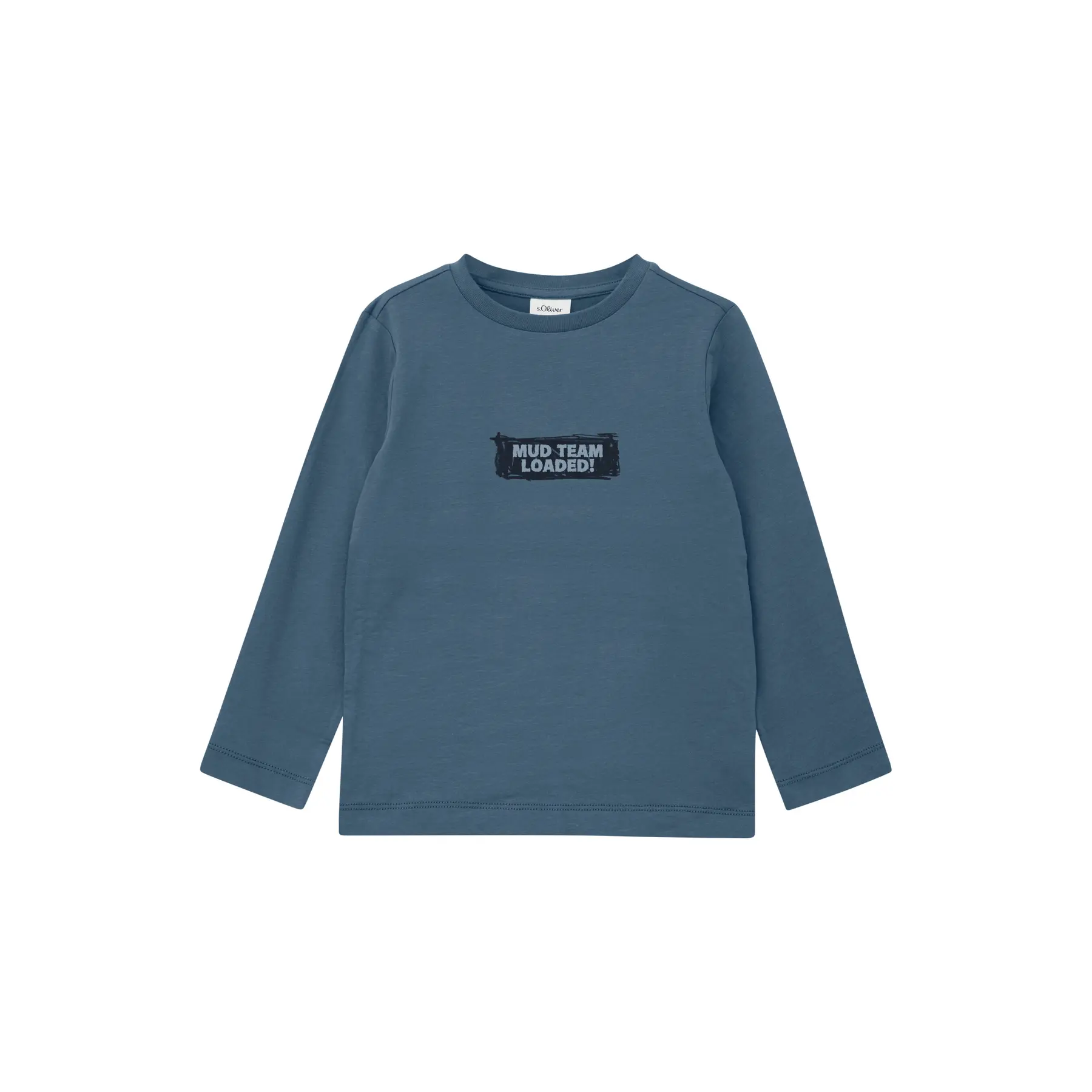 T-shirt à manches longues avec imprimé réversible devant et dos enfant s.Oliver