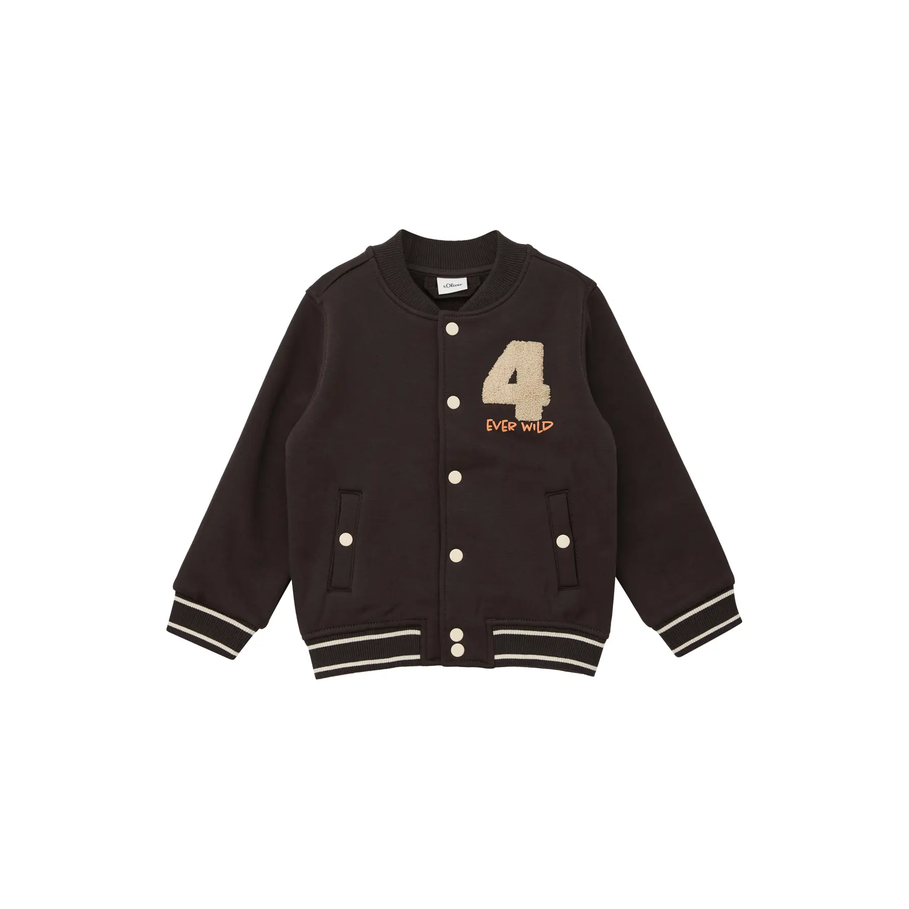 Hoodie College mit Applikation und kontrastierenden Details Kind s.Oliver
