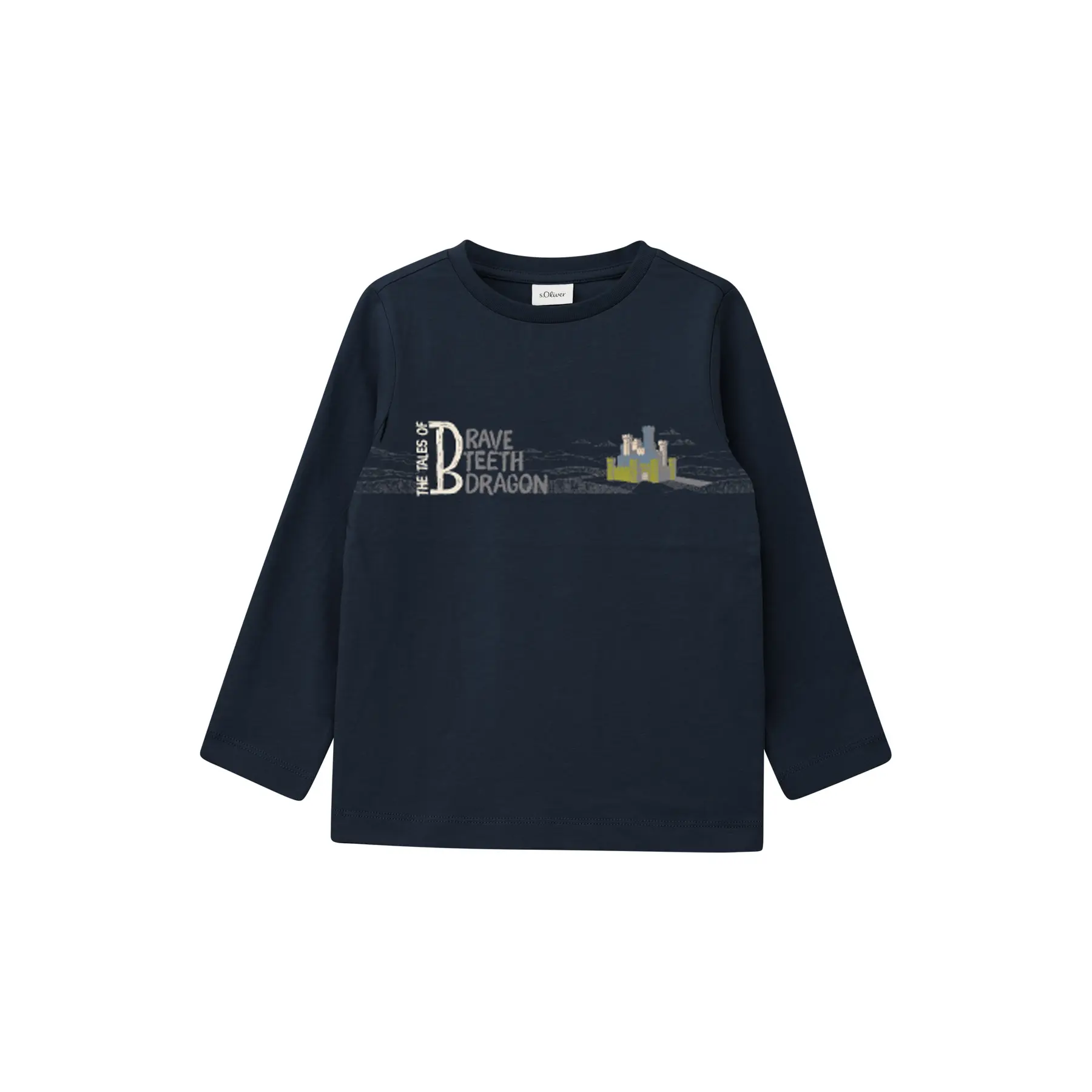 Langarmshirt mit Flock- oder Druckmotiv für Kinder s.Oliver