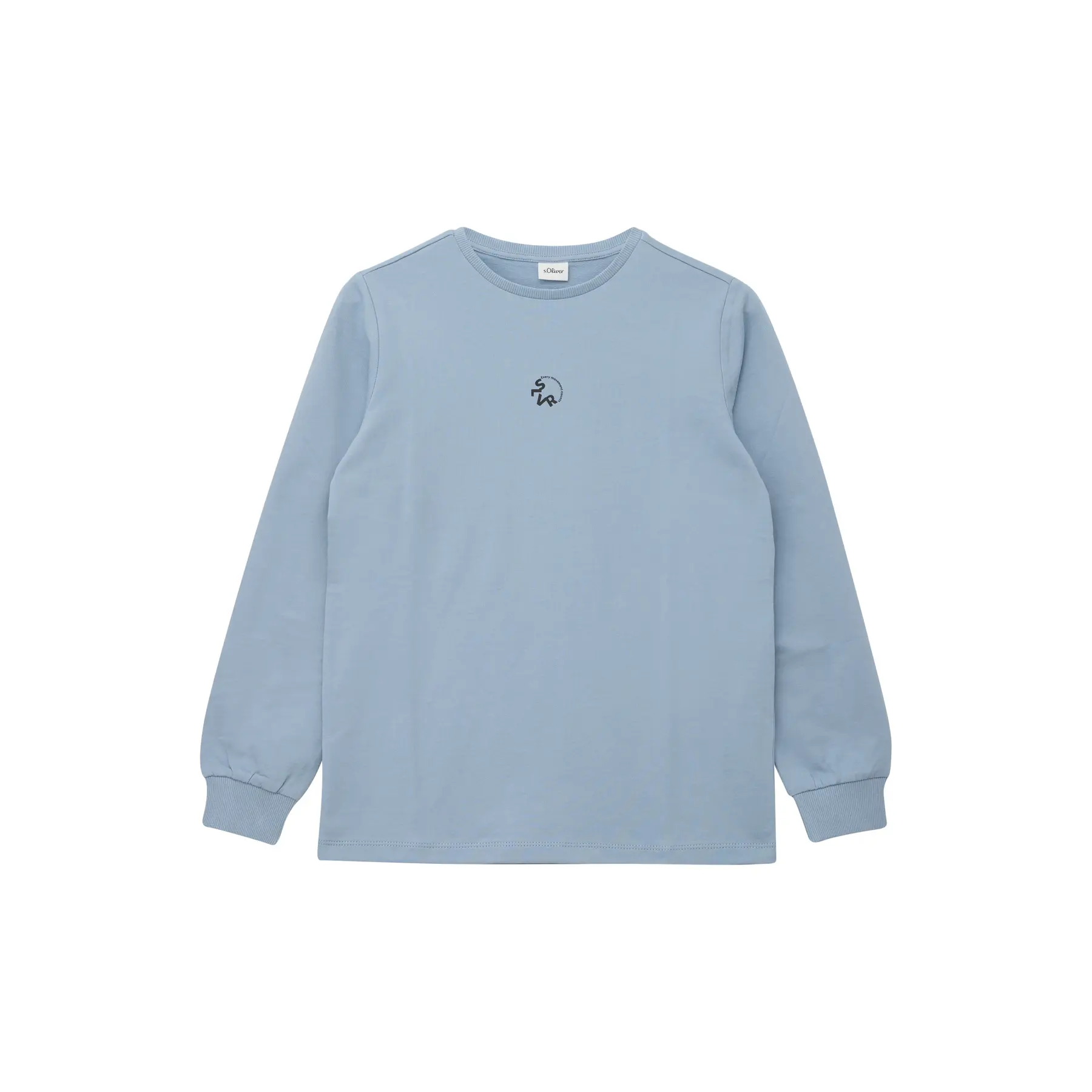 T-shirt maniche lunghe in pile leggero con stampa davanti bambino s.Oliver