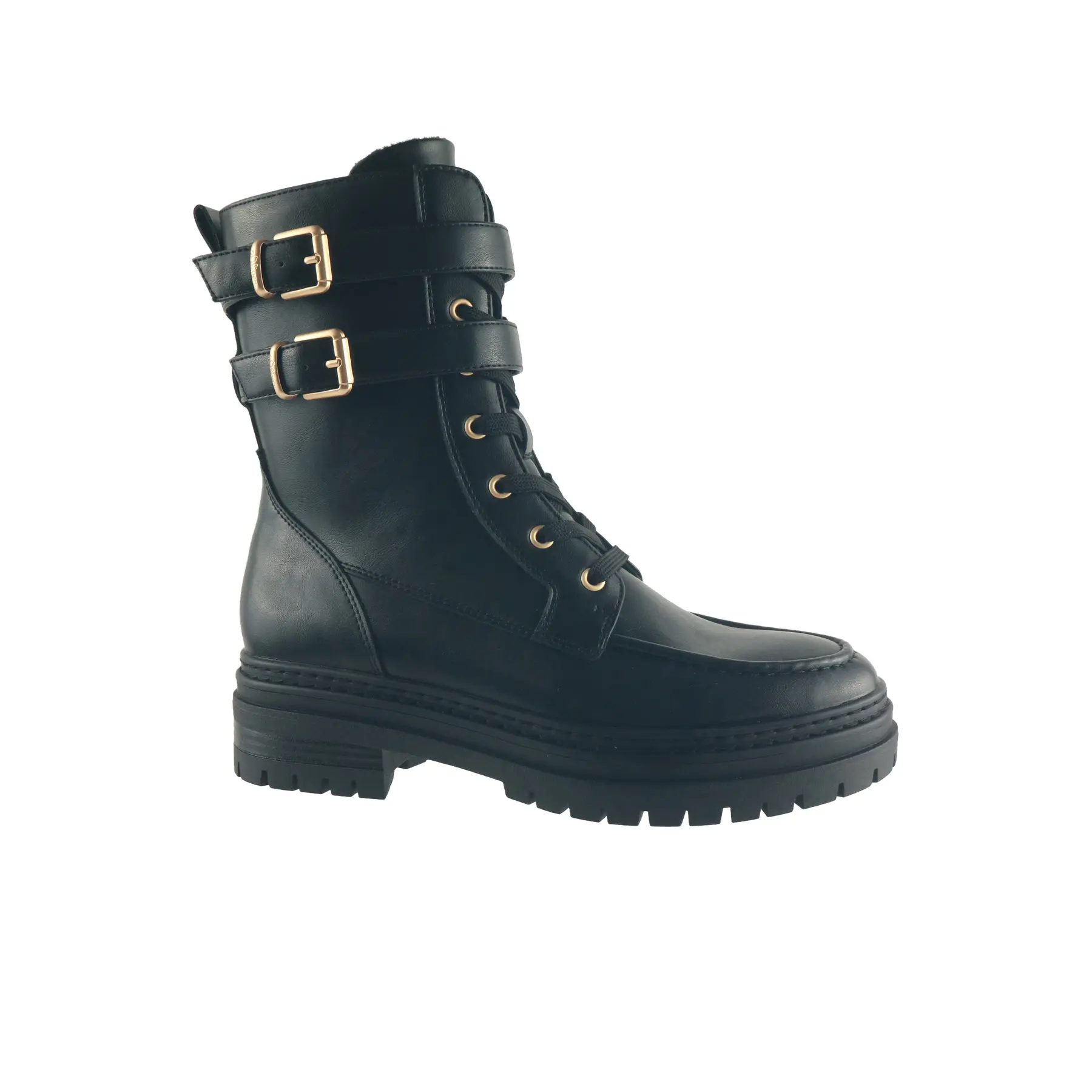 Lederoptik Schnürstiefel mit Schmuckdetail Damen s.Oliver