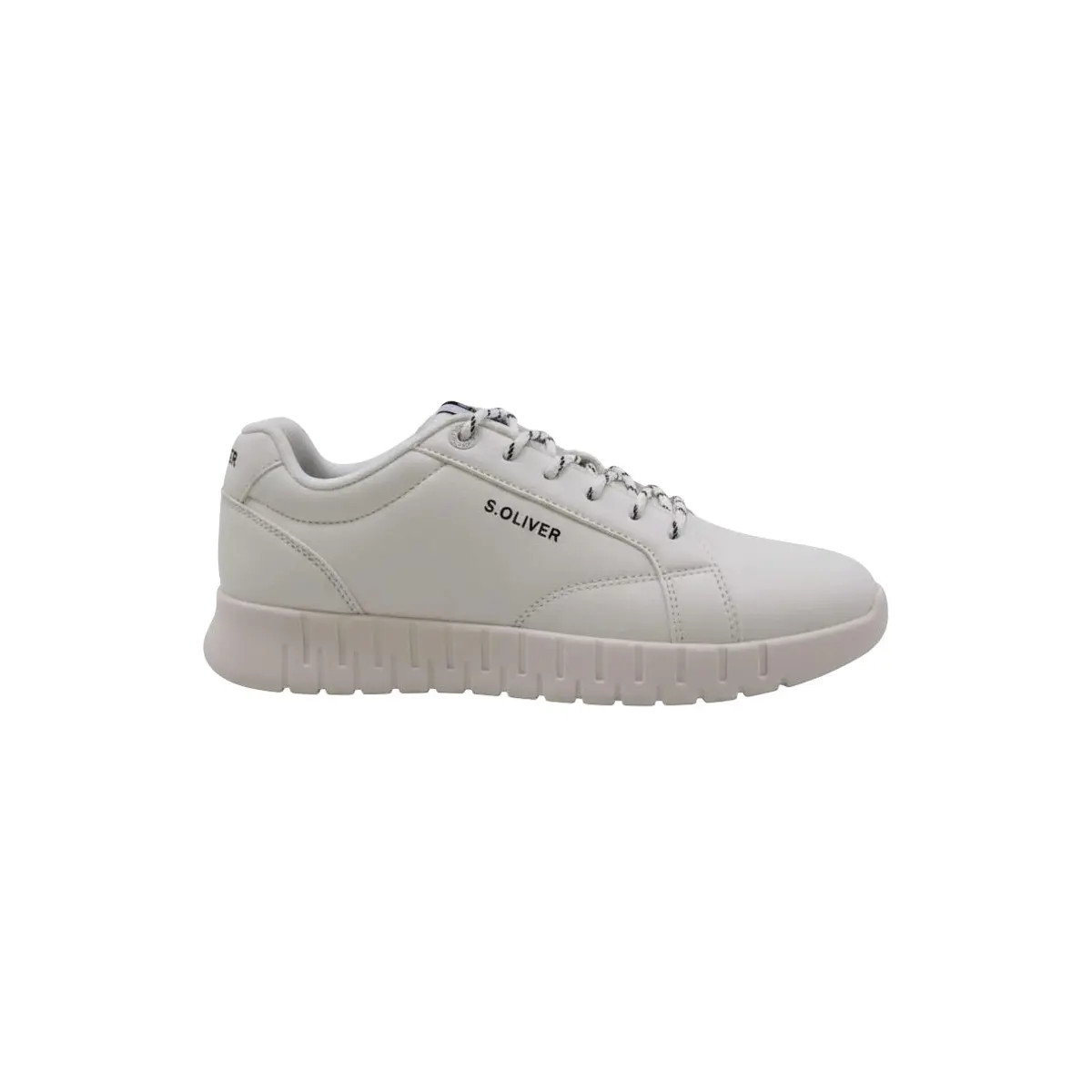 s.Oliver - male - Sneakers met leerlook en logodetail