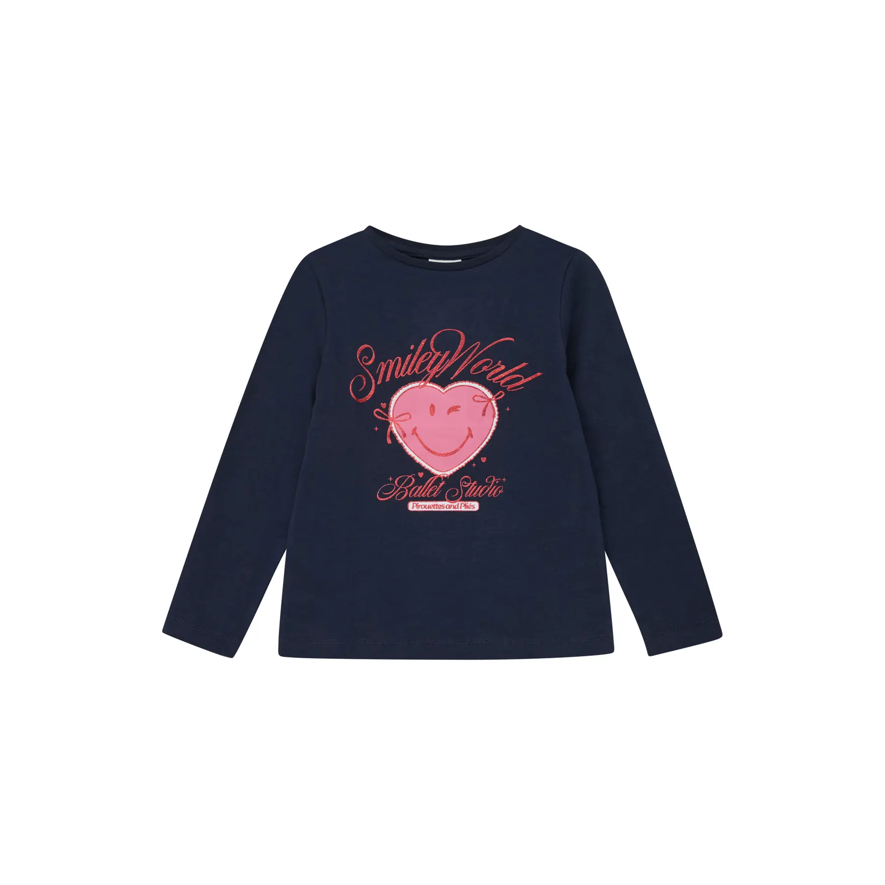 T-shirt a stampa reversibile e stampa glitterata ragazza s.Oliver Smiley