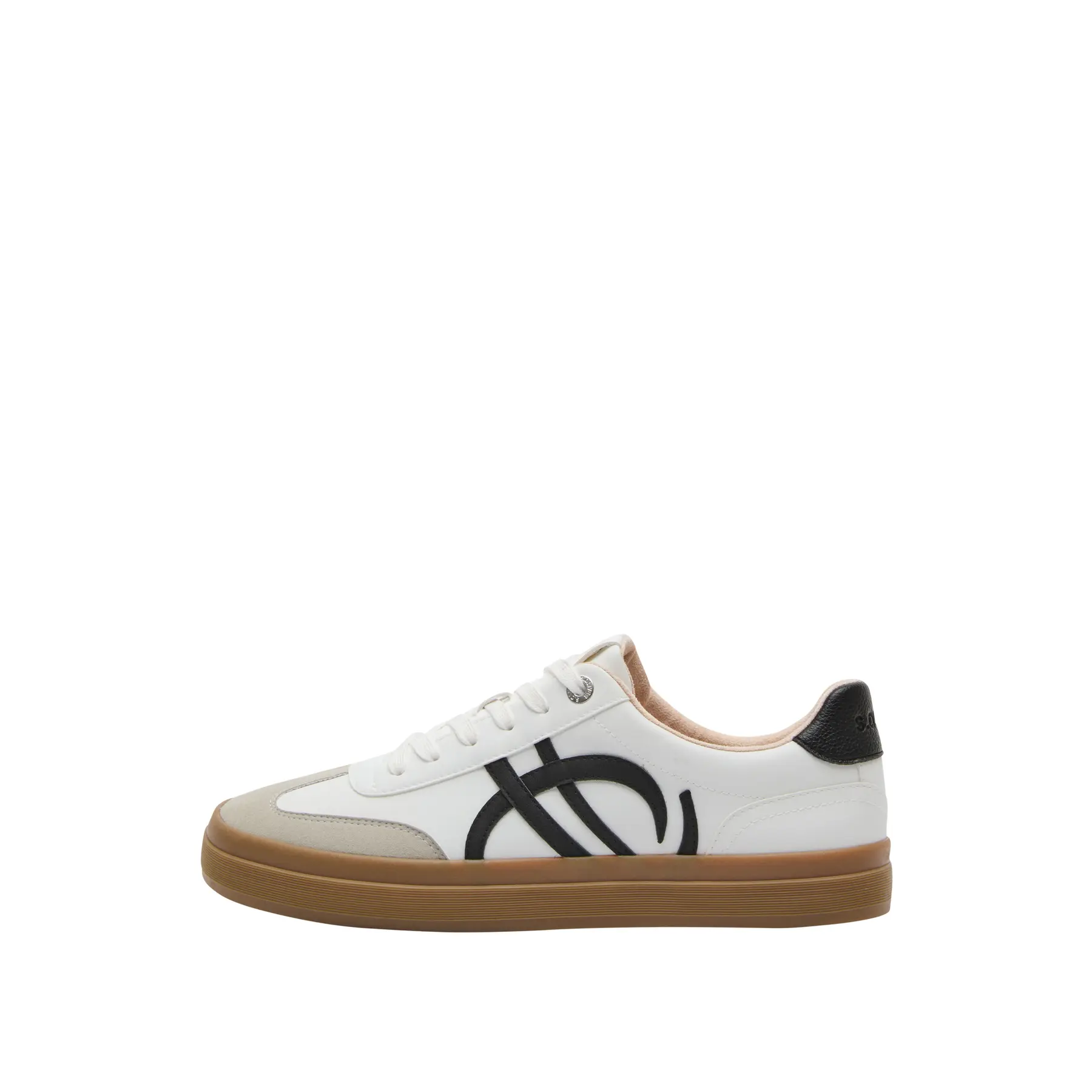 s.Oliver - male - Sneaker in leerlook met artwork-details