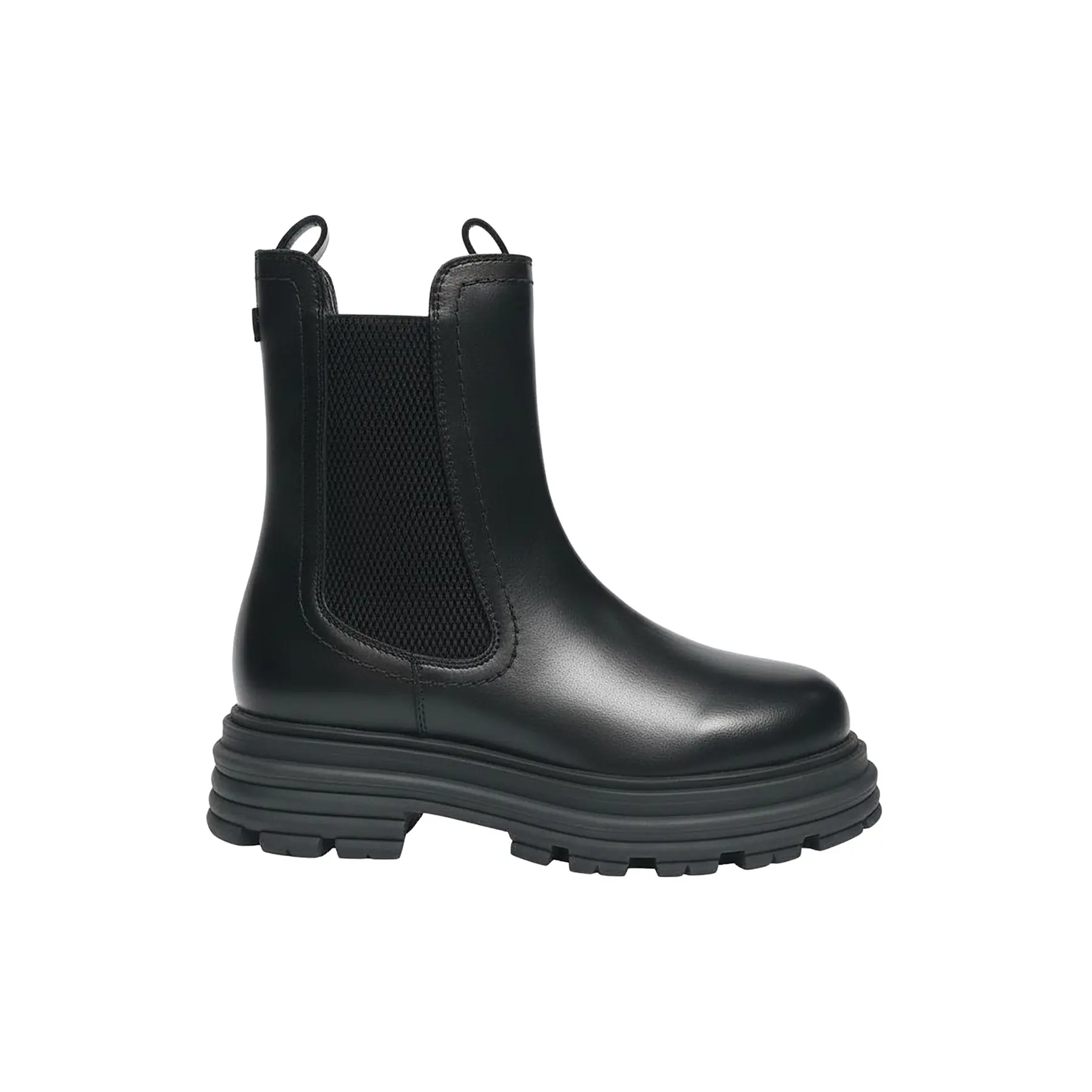 Stivaletti in pelle con inserto elastico donna s.Oliver Chelsea