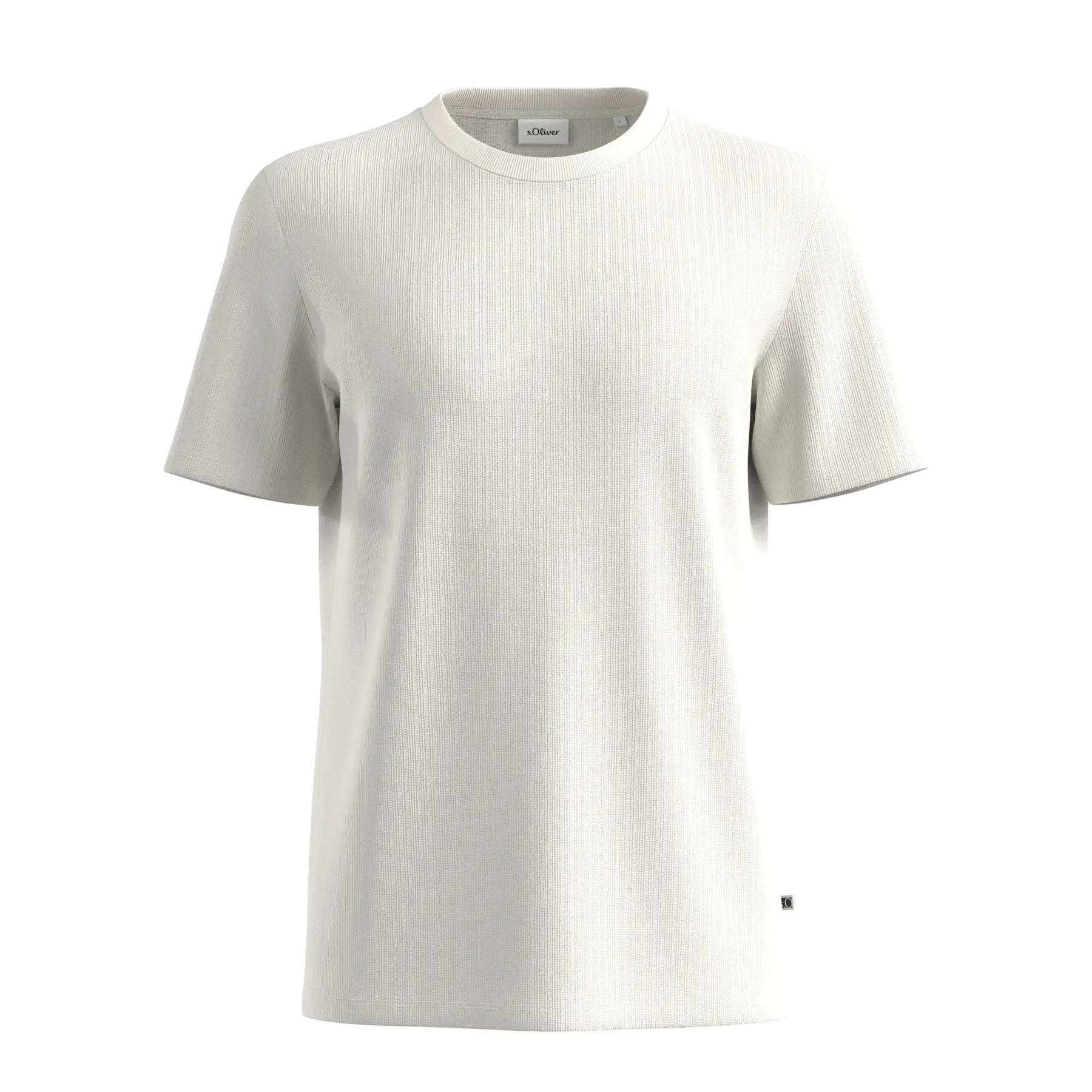 T-shirt Strutturato in Cotone Puro s.Oliver