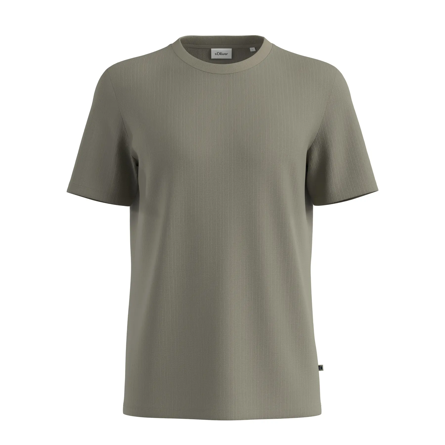 T-shirt Strutturato in Cotone Puro s.Oliver