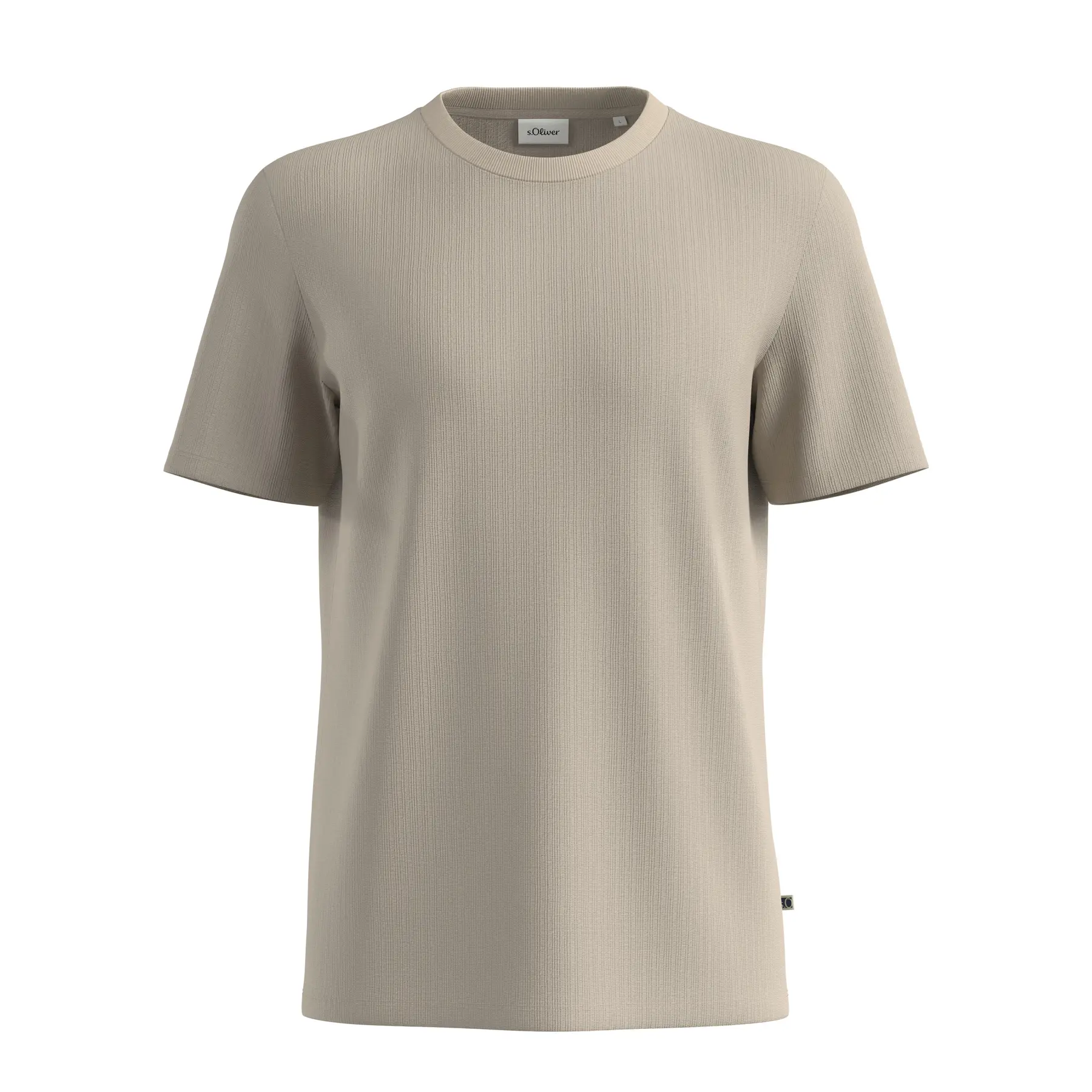 T-shirt Strutturato in Cotone Puro s.Oliver
