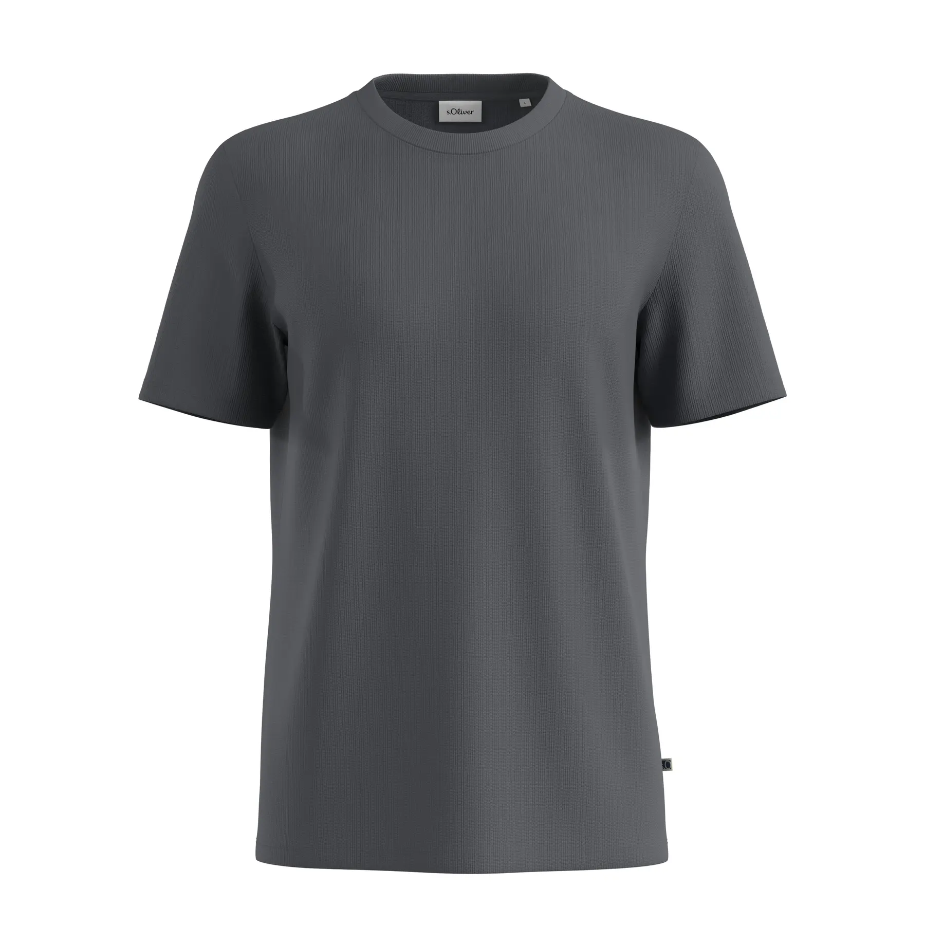 T-shirt Strutturato in Cotone Puro s.Oliver