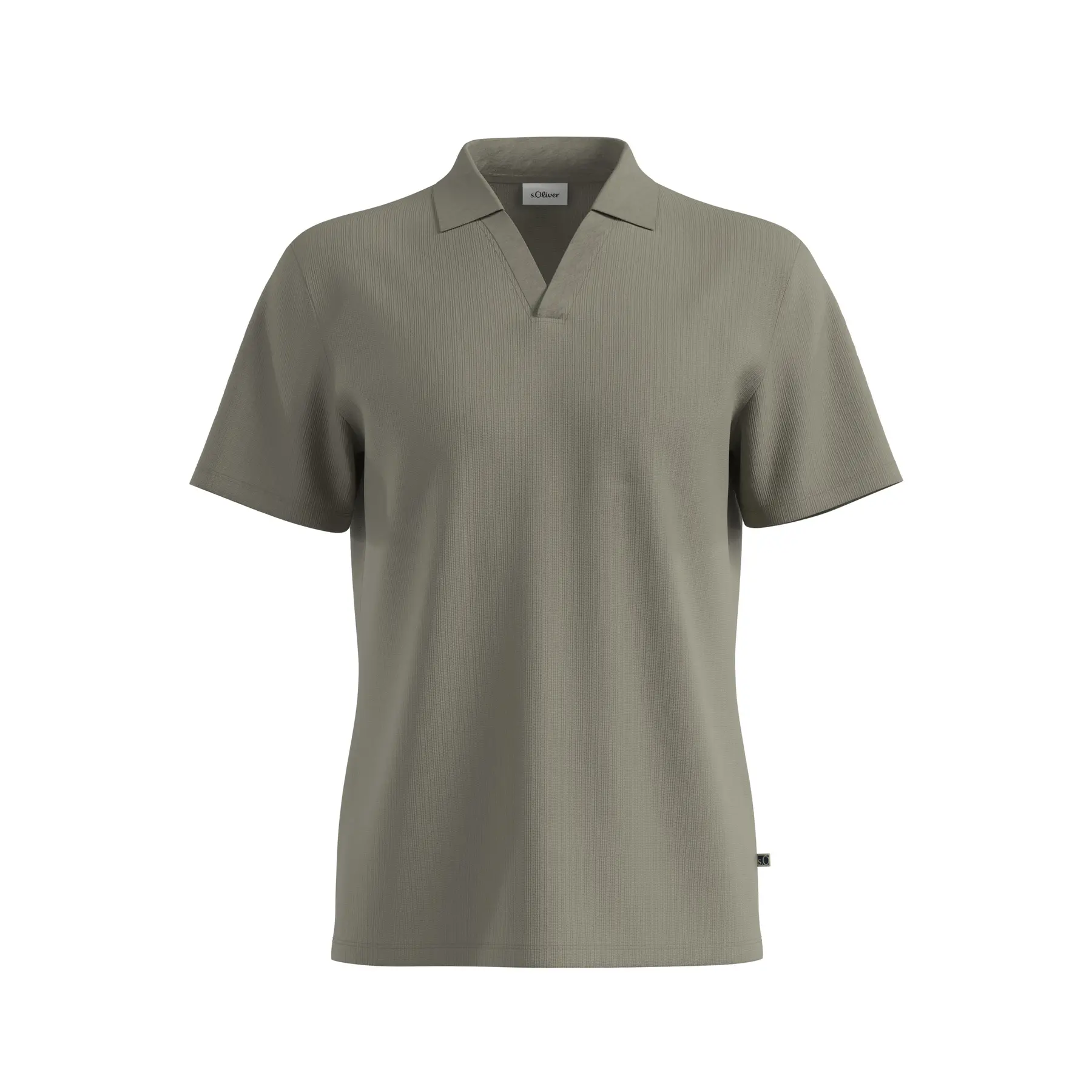 Polo strutturato in puro cotone s.Oliver