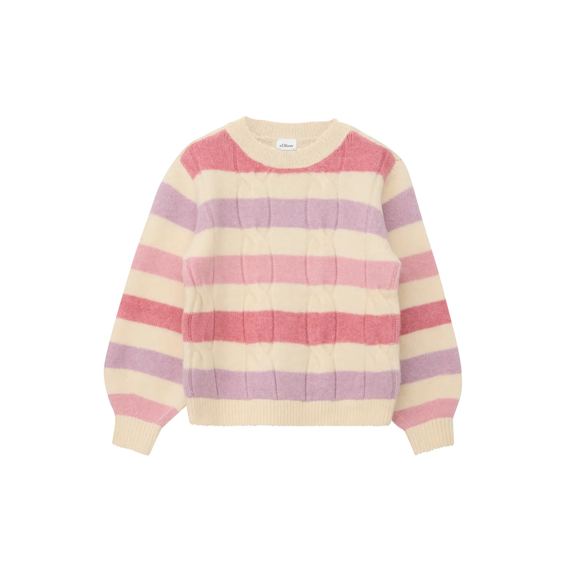 Pull en maille torsadée, coupe Coupe ample fille s.Oliver Pull en maille torsadée, coupe Coupe ample fille s.Oliver