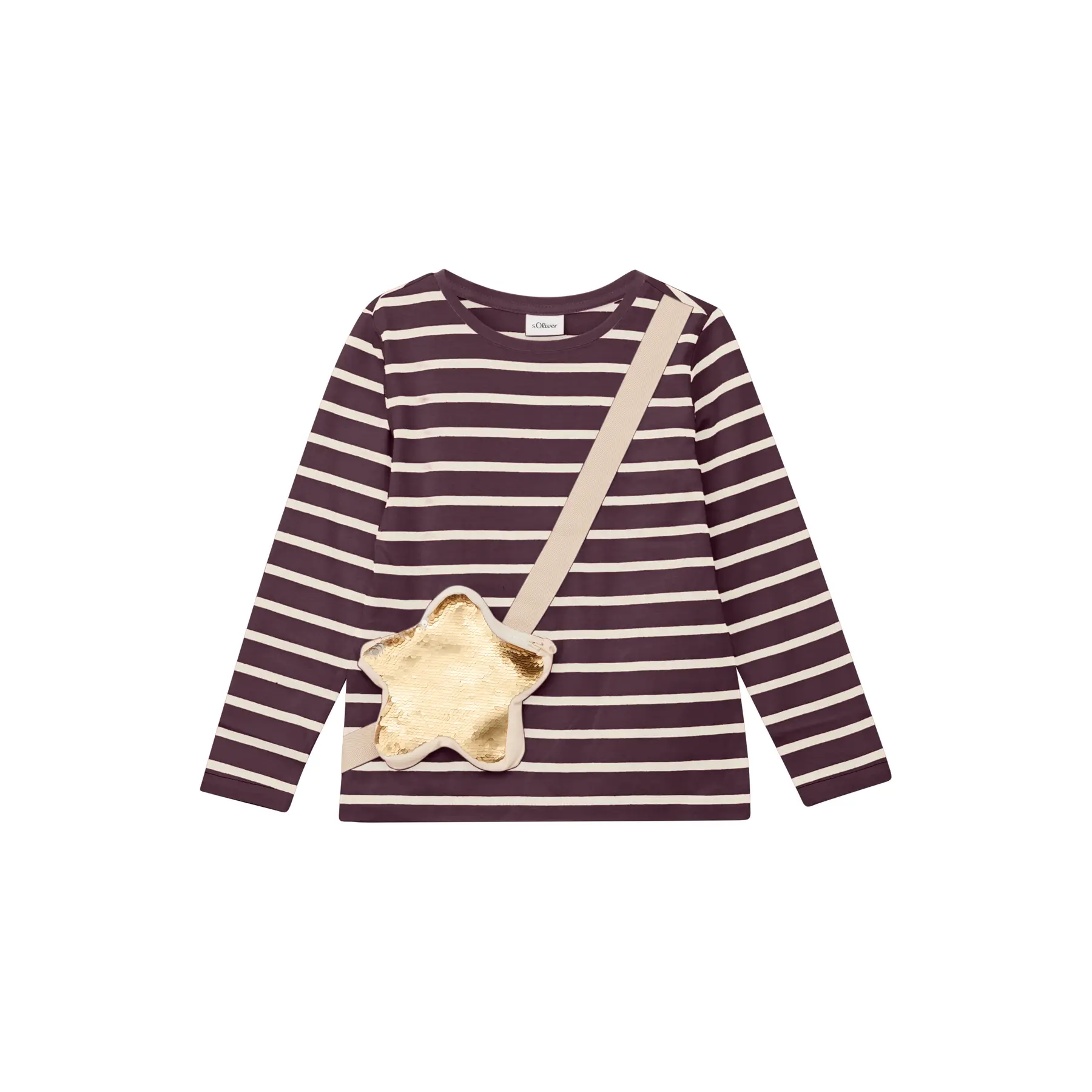 T-shirt di Natale con taschino e paillettes reversibili ragazza s.Oliver