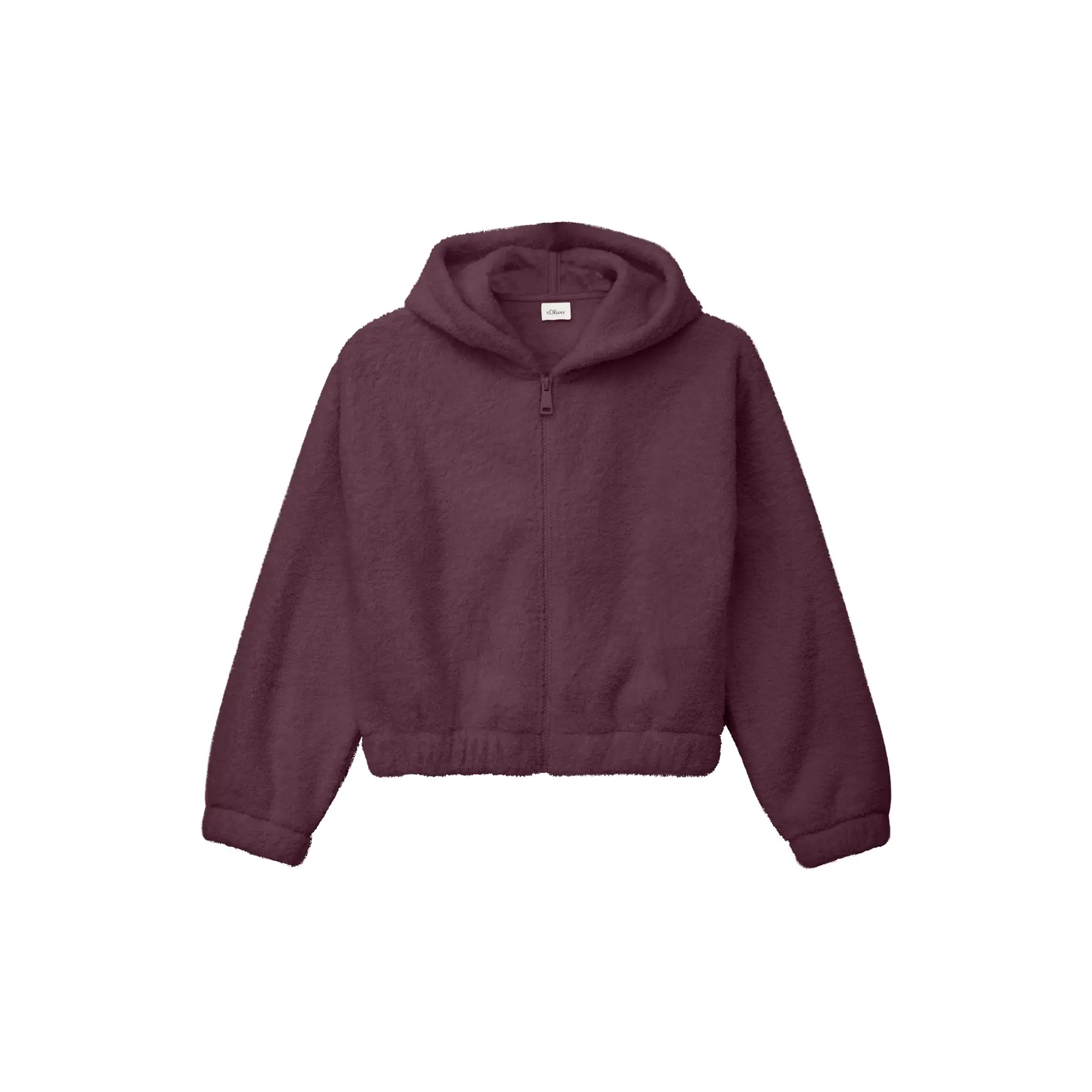 Felpa oversize con cappuccio in pile peluche bambina s.Oliver