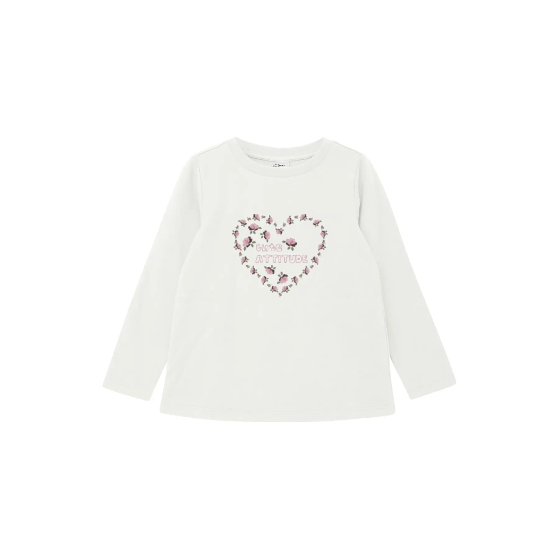 T-shirt con stampa intercambiabile reversibile a forma di trapezio per ragazza s.Oliver