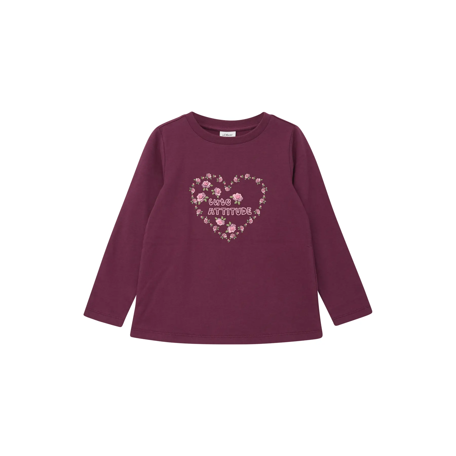 T-shirt con stampa intercambiabile reversibile a forma di trapezio per ragazza s.Oliver