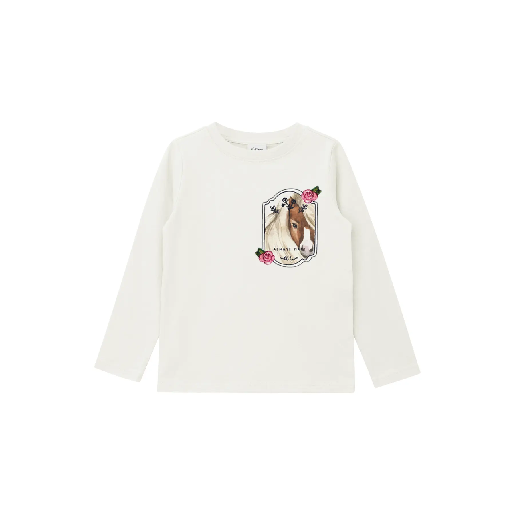 T-shirt stampato reversibile con stampa glitterata e paillettes ragazza s.Oliver