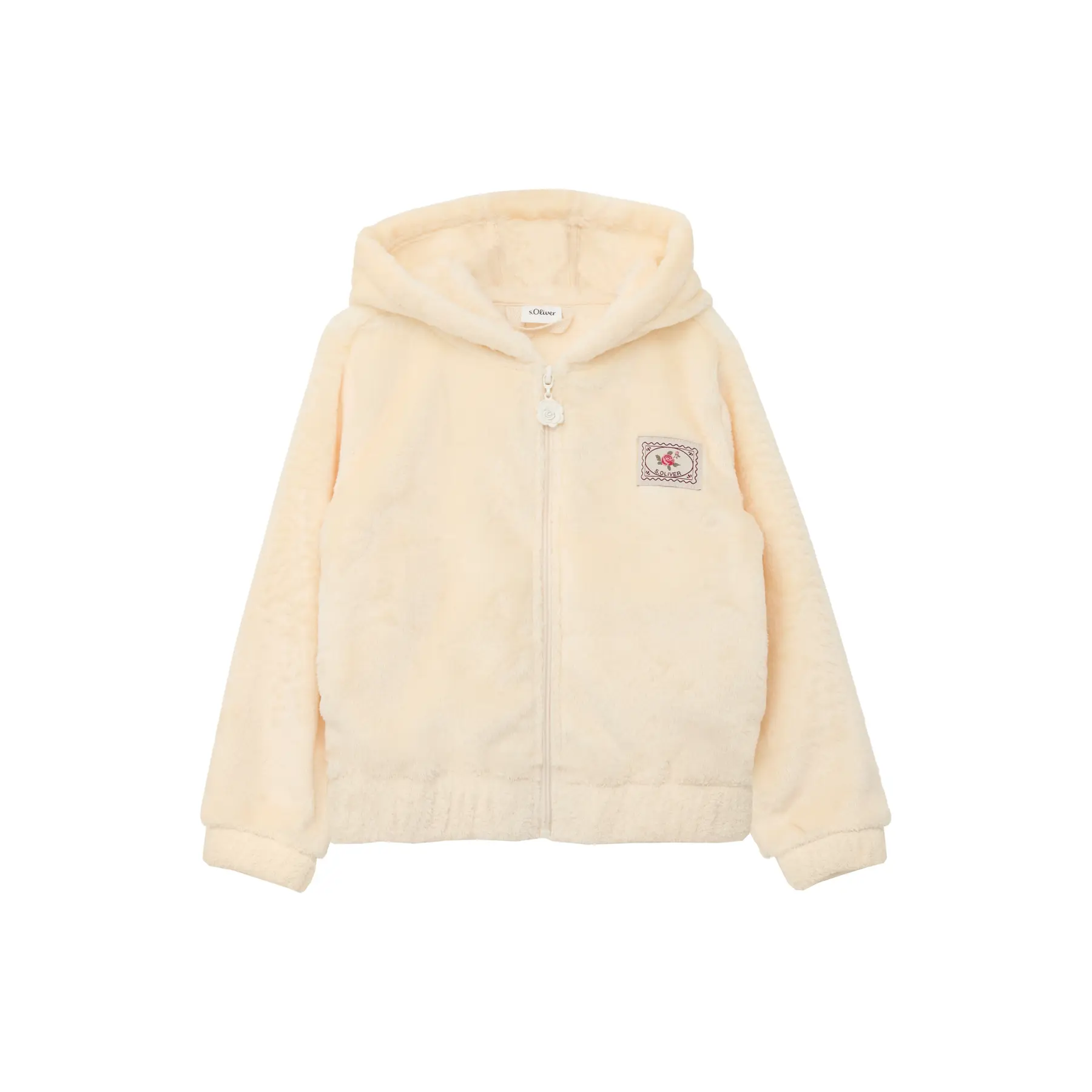 Veste sweat en polaire Teddy à capuche avec application fille s.Oliver Veste sweat en polaire Teddy à capuche avec application fille s.Oliver
