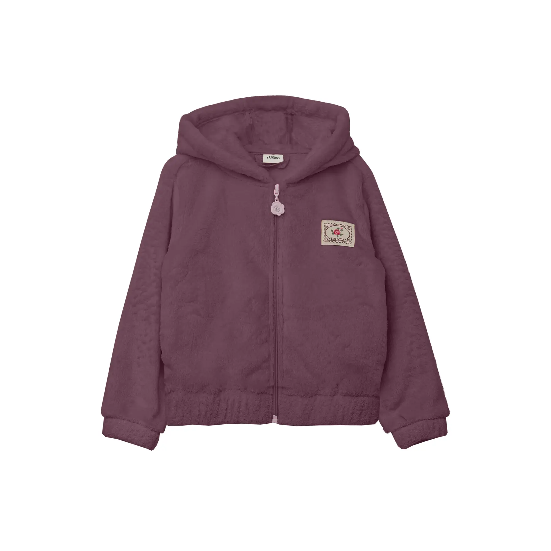 Teddy Fleece Sweatjack met Capuchon en Applicatie Meisje s.Oliver
