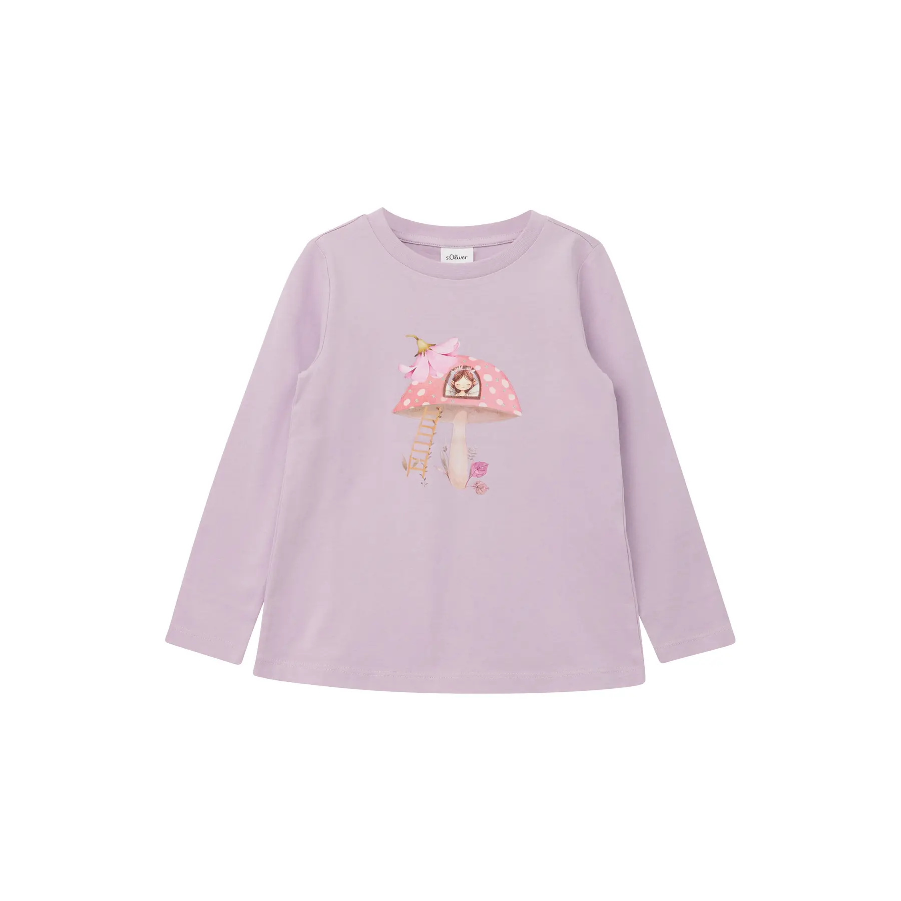 T-shirt a stampa reversibile a forma di trapezio ragazza s.Oliver