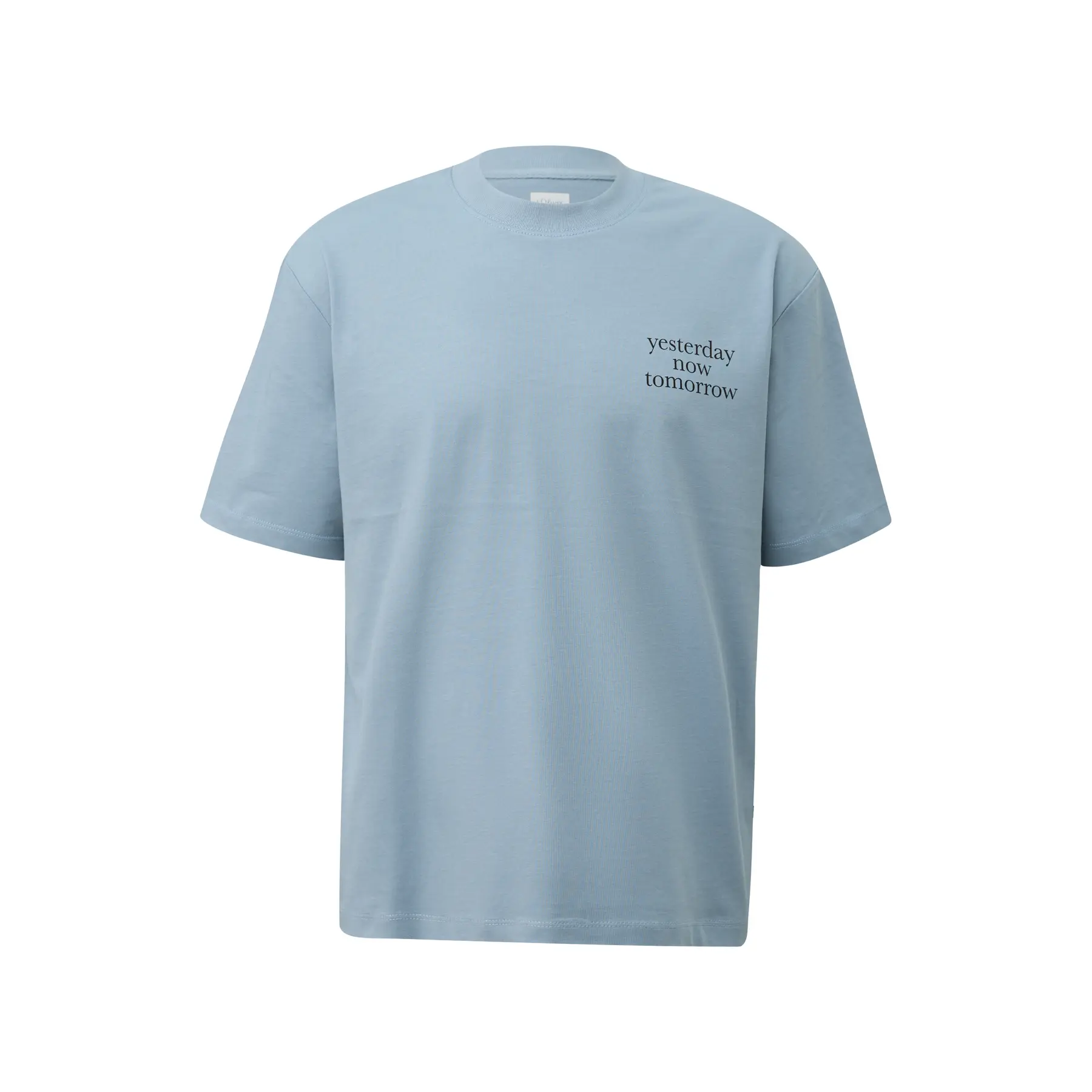T-Shirt Modern Fit mit Druck vorne und hinten s.Oliver