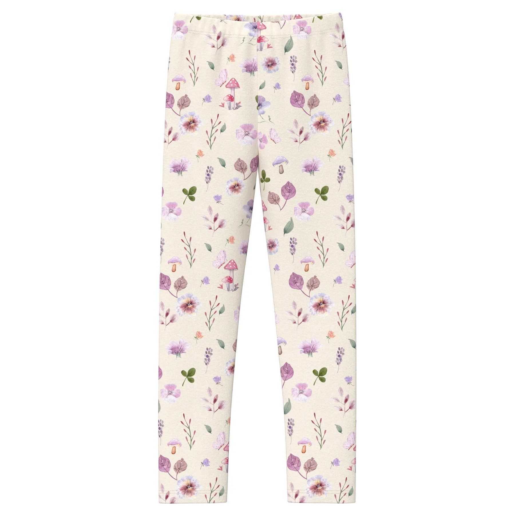 Leggings in Pile Termico con Stampa All-Over e Cintura Elastica per Bambina s.Oliver
