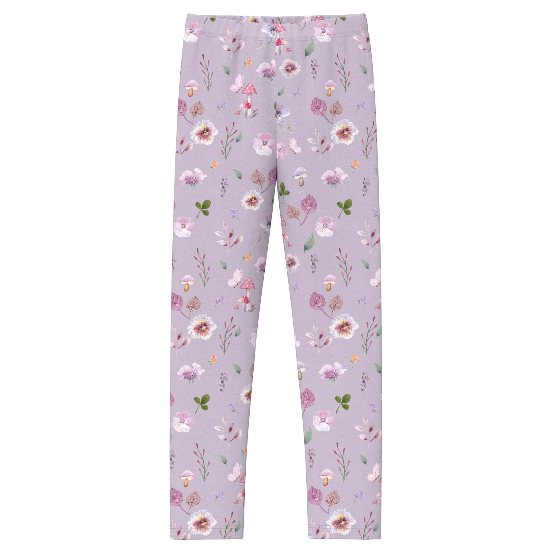Leggings in Pile Termico con Stampa All-Over e Cintura Elastica per Bambina s.Oliver
