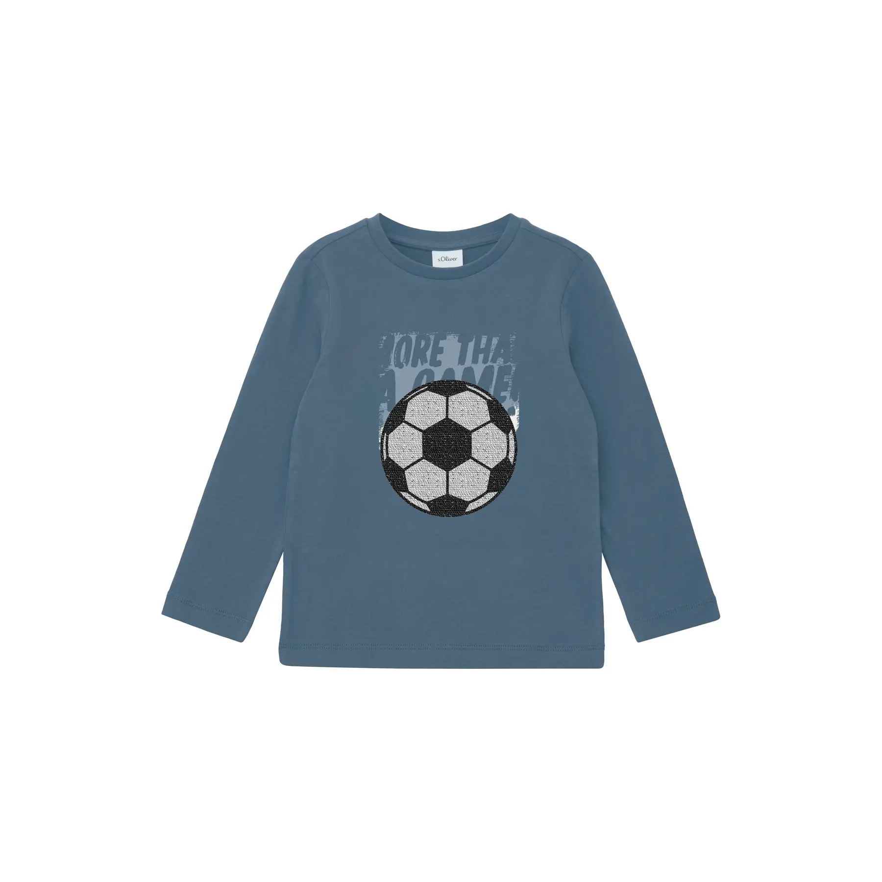 Gerade geschnittener Langarm-T-Shirt mit Pailletten für Kinder s.Oliver