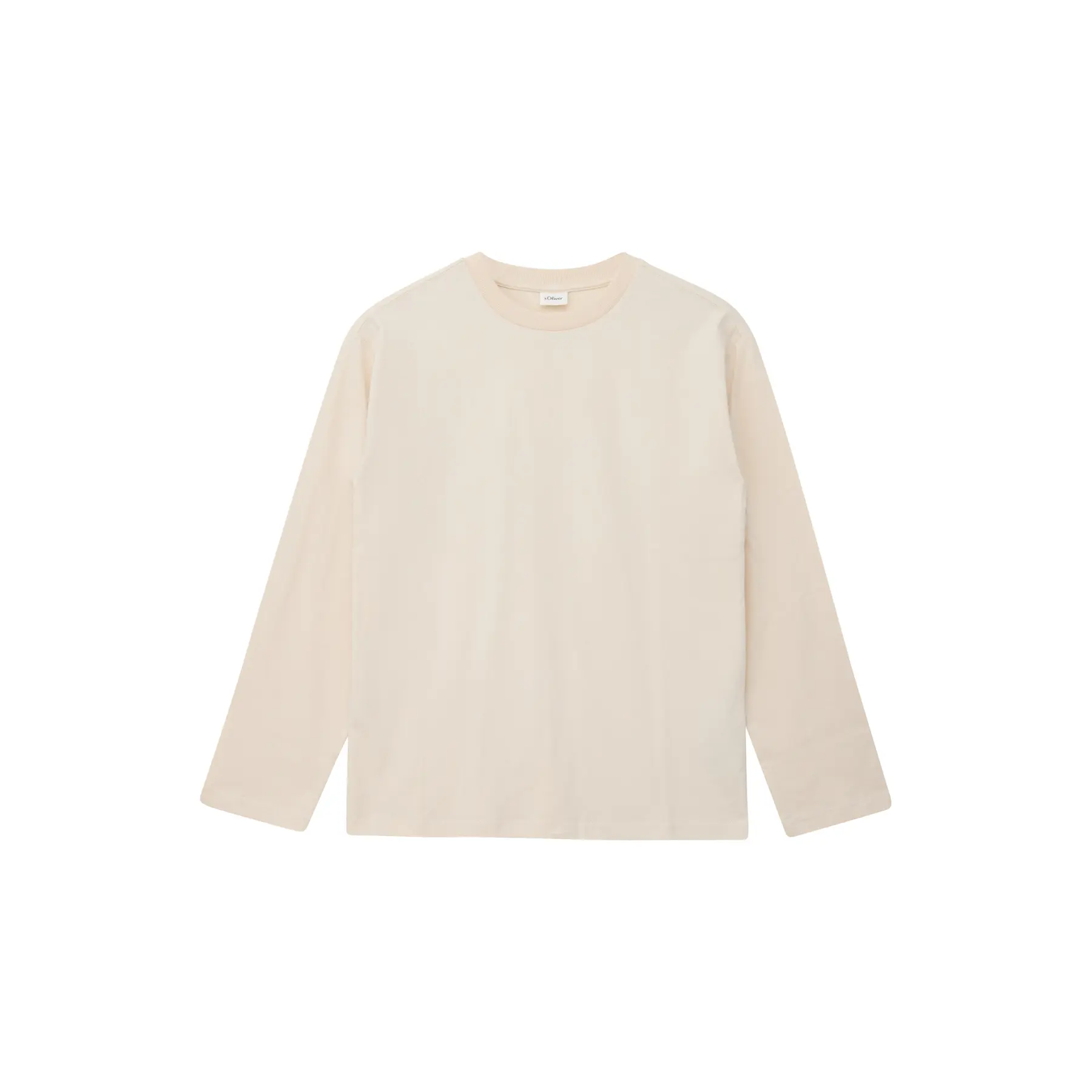 T-shirt a maniche lunghe con stampa davanti o dietro e spalle cadenti bambino s.Oliver