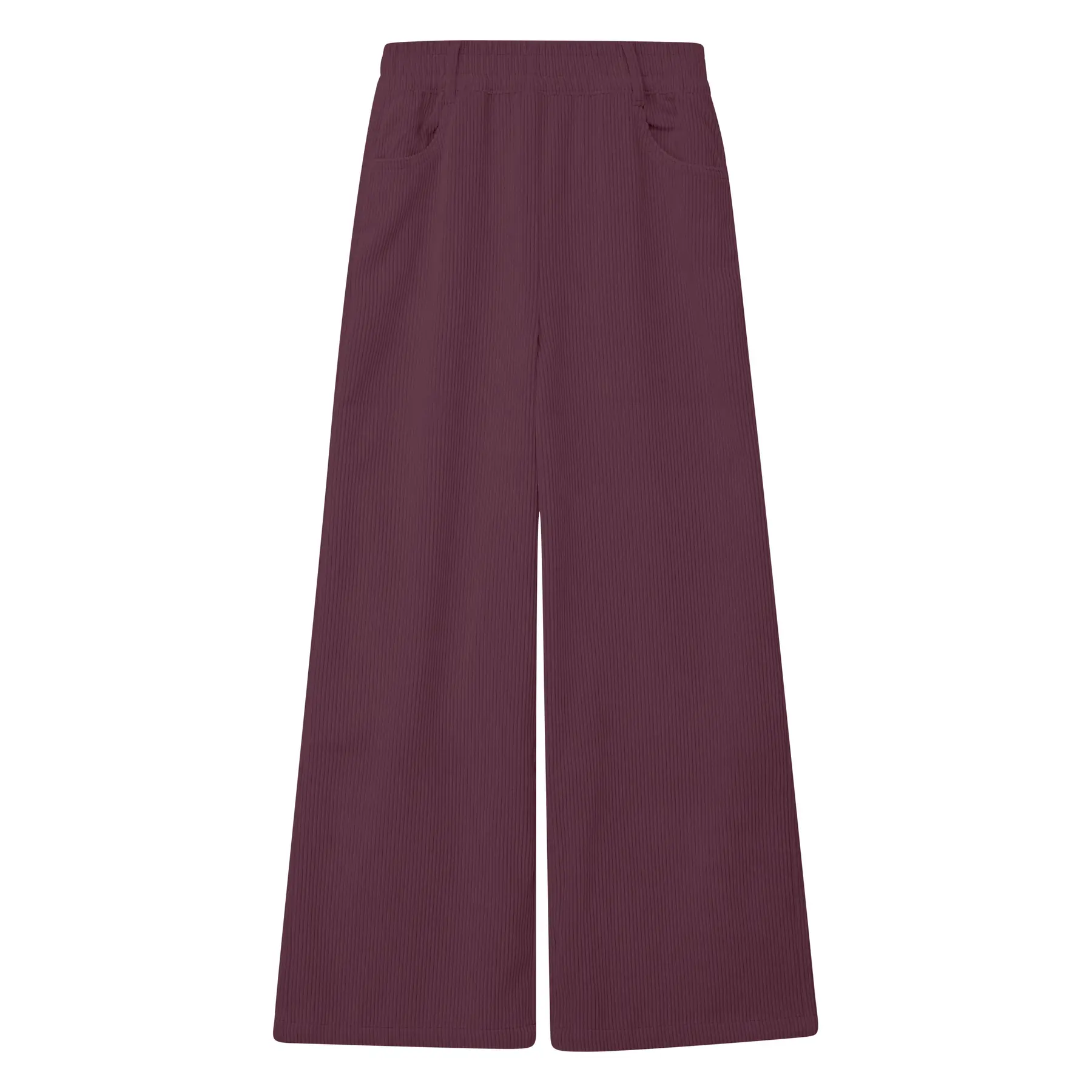 s.Oliver - female - Corduroybroek met wijde pijpen en elastische tailleband