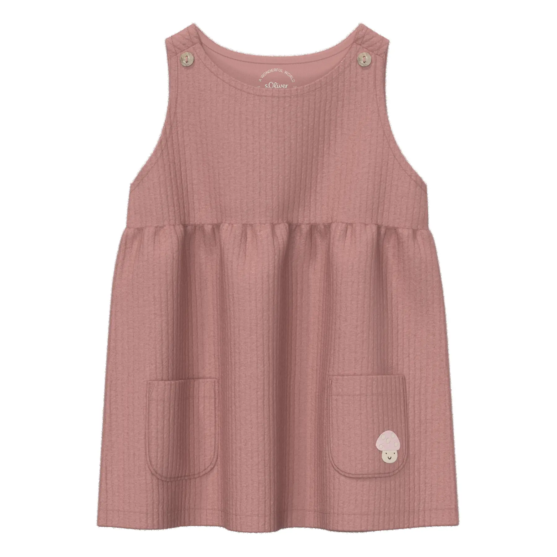 Robe courte avec culotte intégrée, fronces et poche plaquée bébé fille s.Oliver