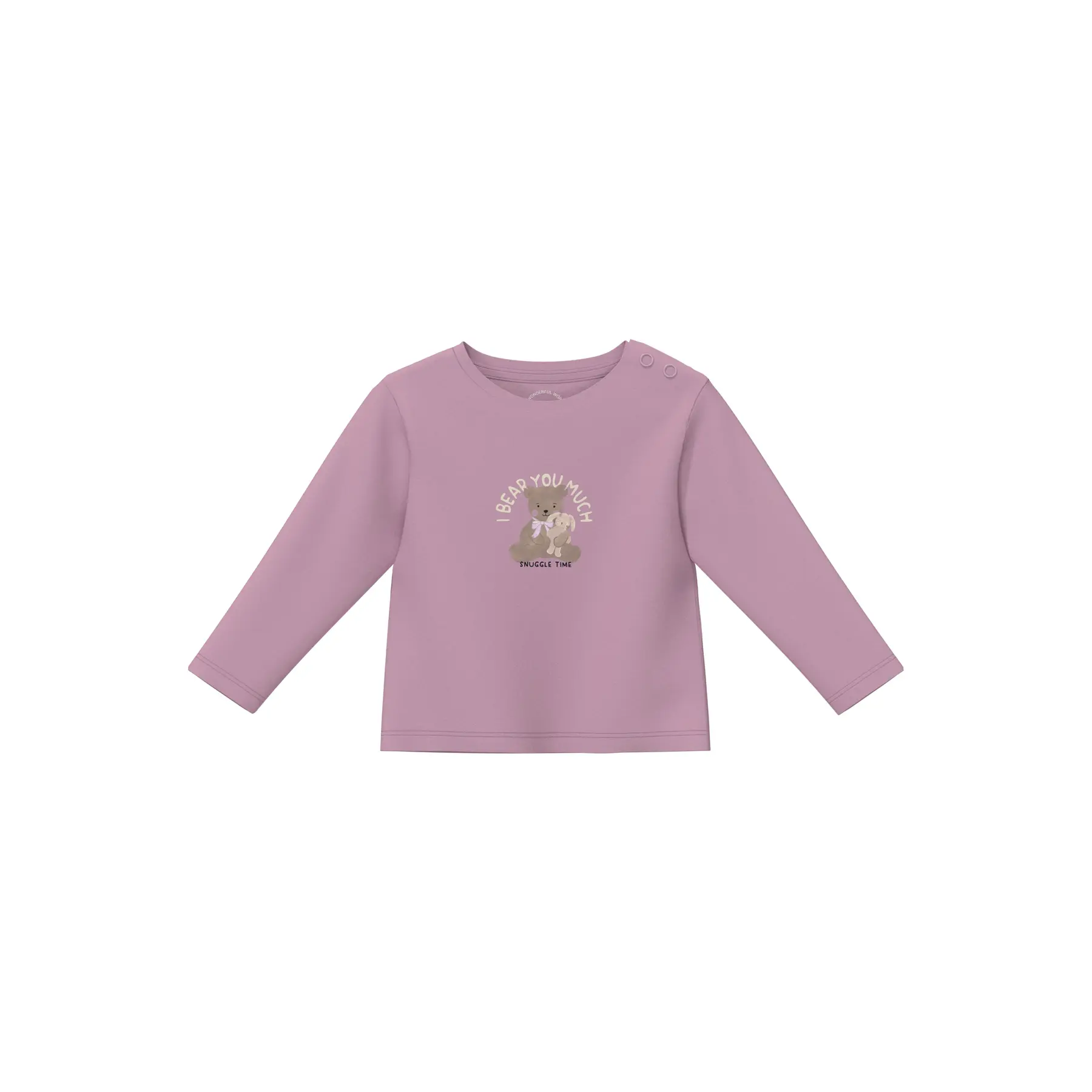 T-shirt a maniche lunghe con stampa cangiante e ricamo per neonati s.Oliver