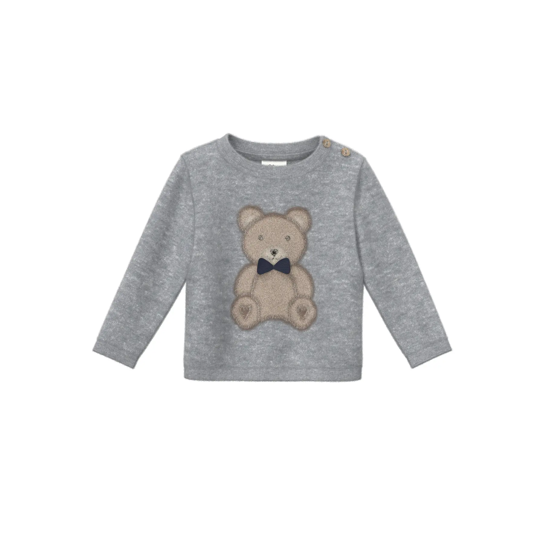 Gebreide trui met borduursel en strik voor baby s.Oliver
