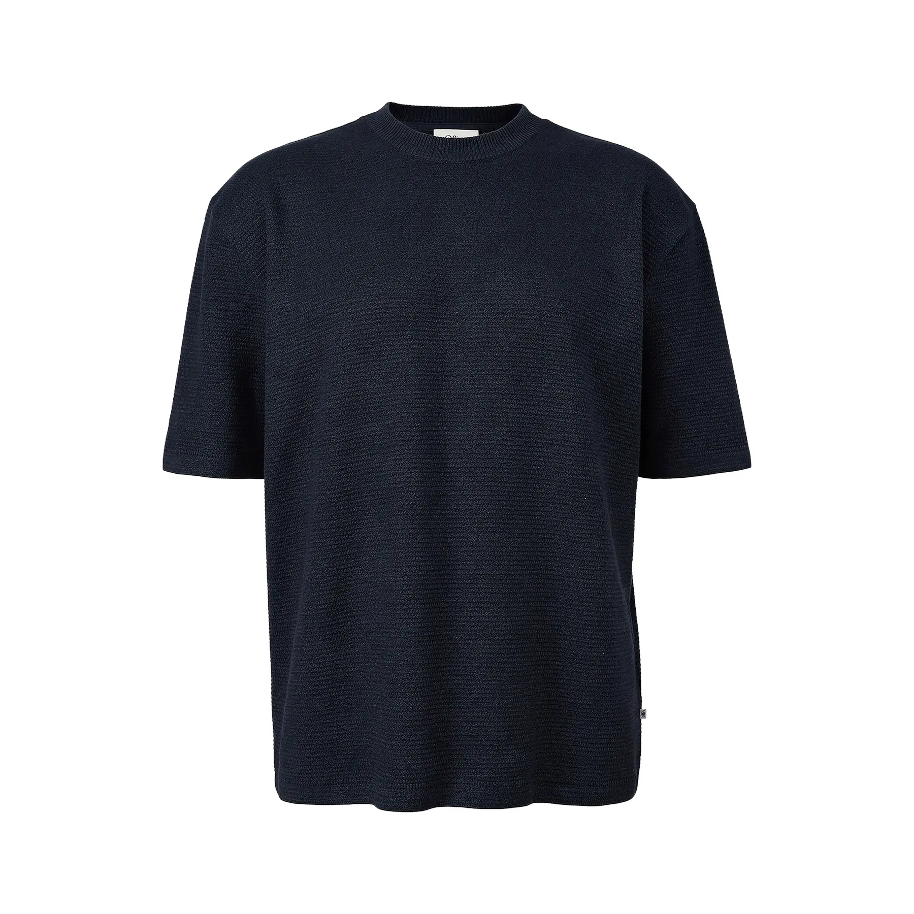 T-shirt in cotone a struttura a coste taglio moderno s.Oliver
