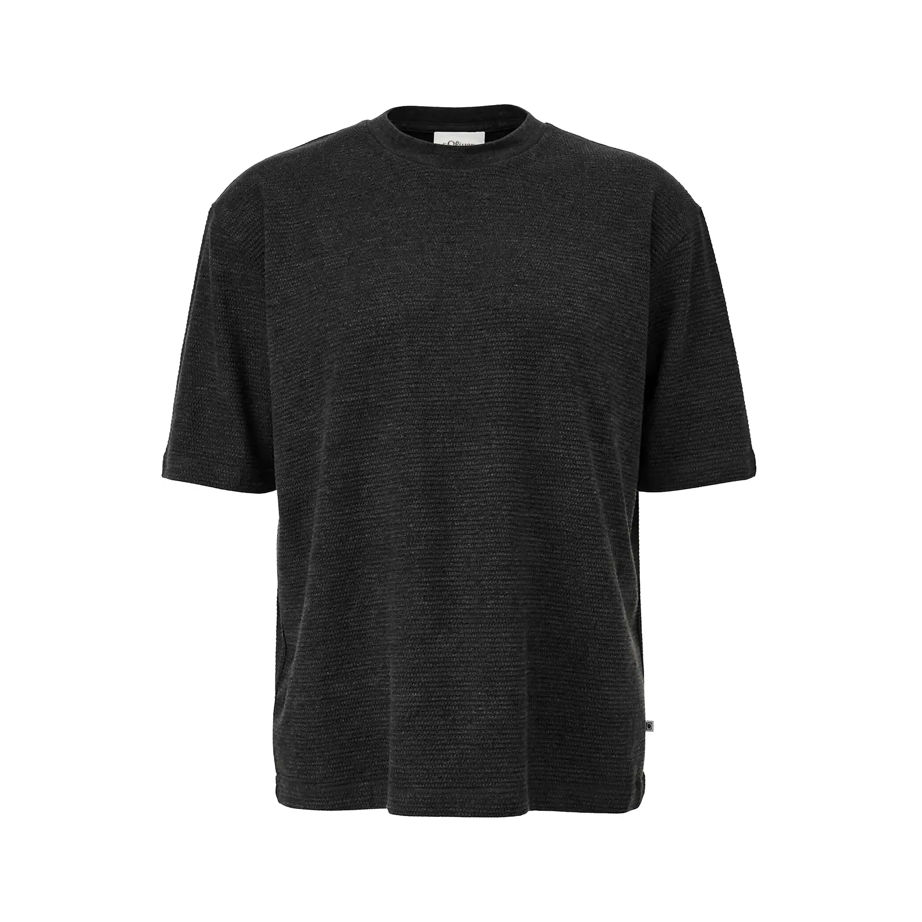 Moderne geschnittenes T-Shirt aus gestepptem Baumwollstoff s.Oliver