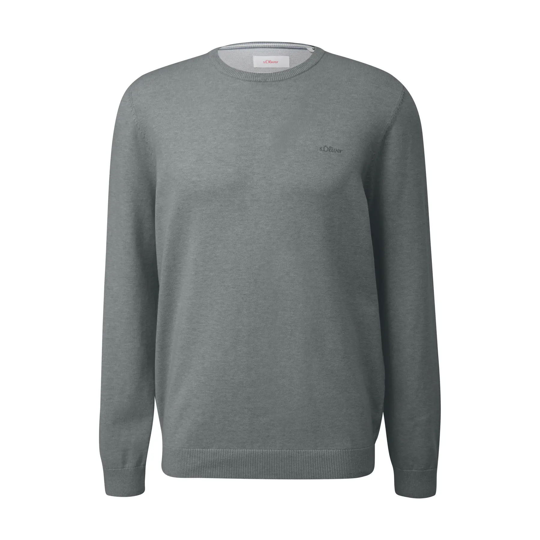 s.Oliver - male - Gebreide trui met geborduurd logo