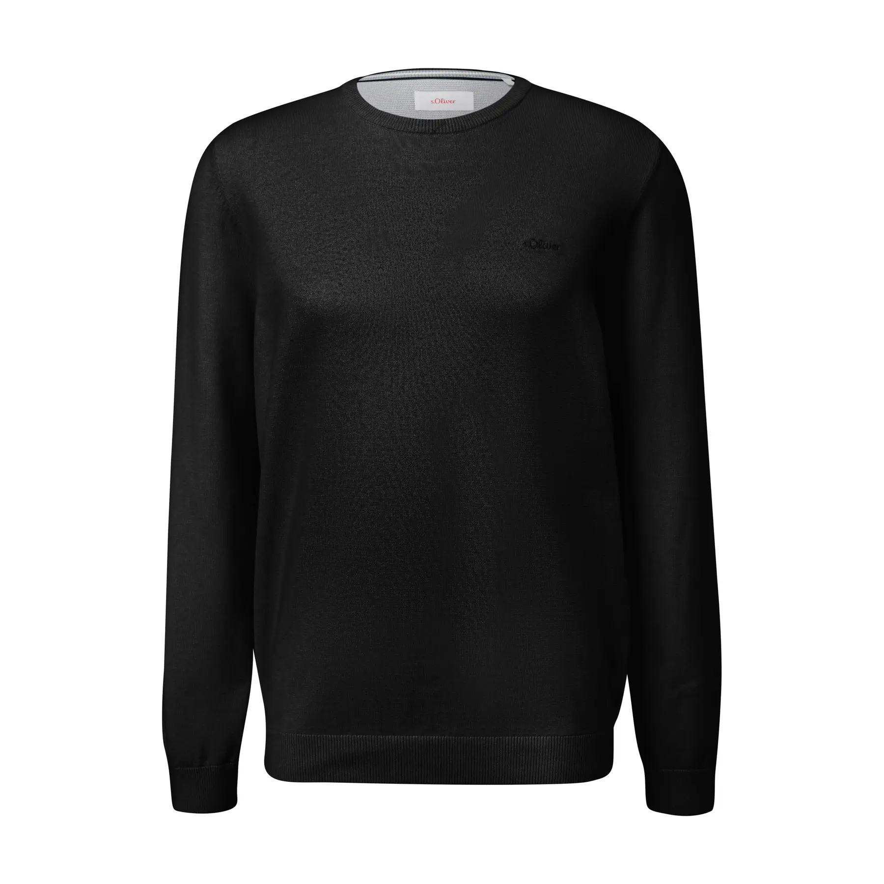 Maglione in maglia con logo ricamato s.Oliver
