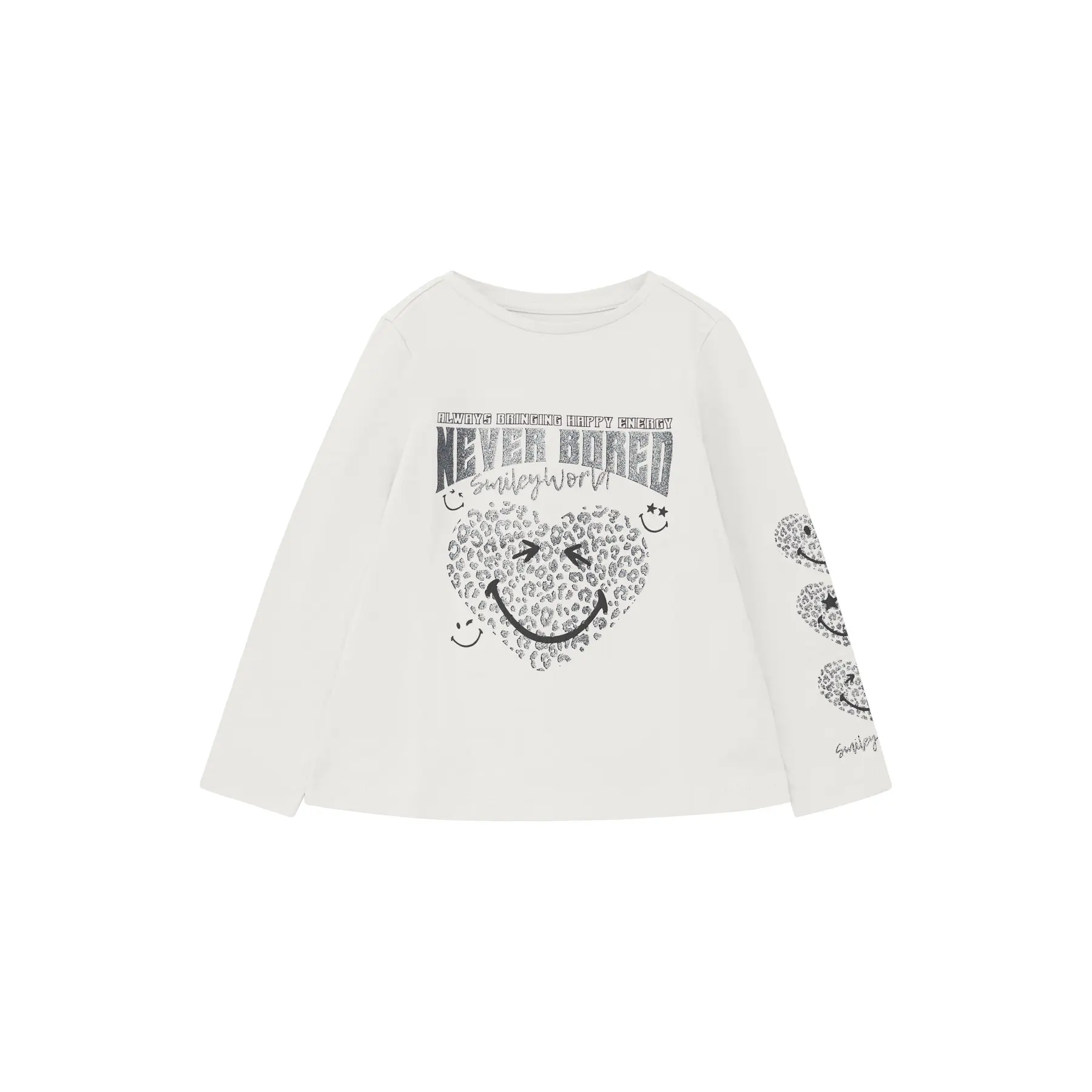 T-Shirt mit glitzerndem trapezförmigem Aufdruck Mädchen s.Oliver Smiley®